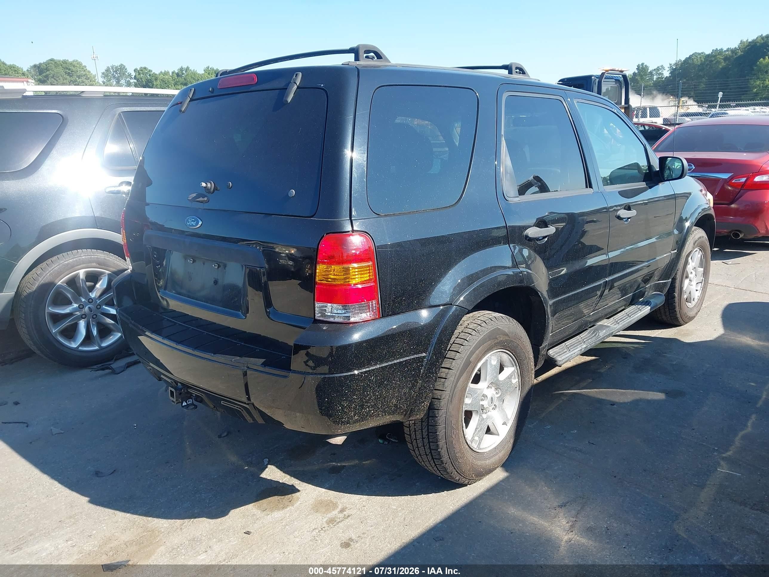 2007 Ford Escape Xlt/xlt Sport Black vin: 1FMCU93197KA11258