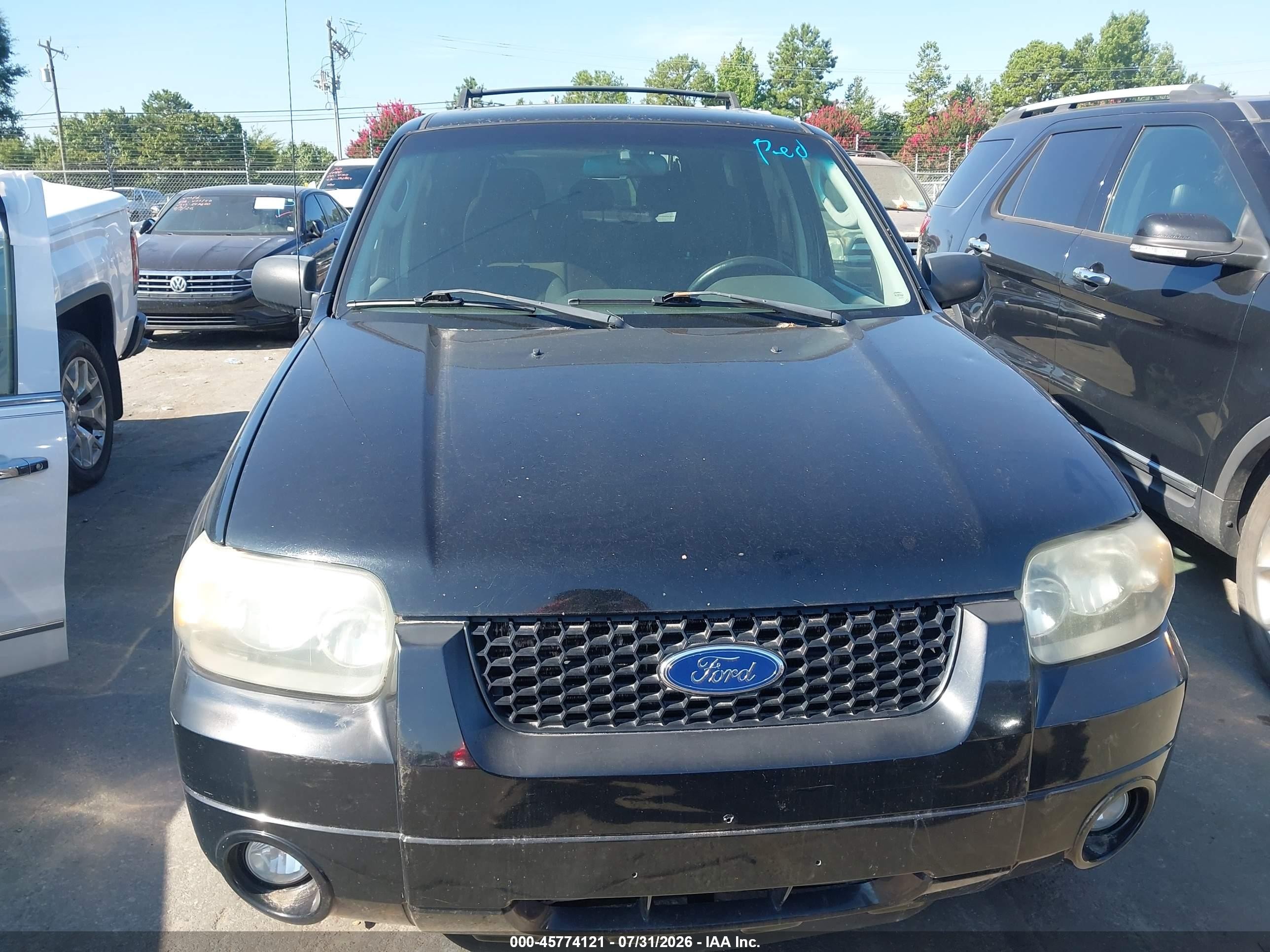 2007 Ford Escape Xlt/xlt Sport Black vin: 1FMCU93197KA11258