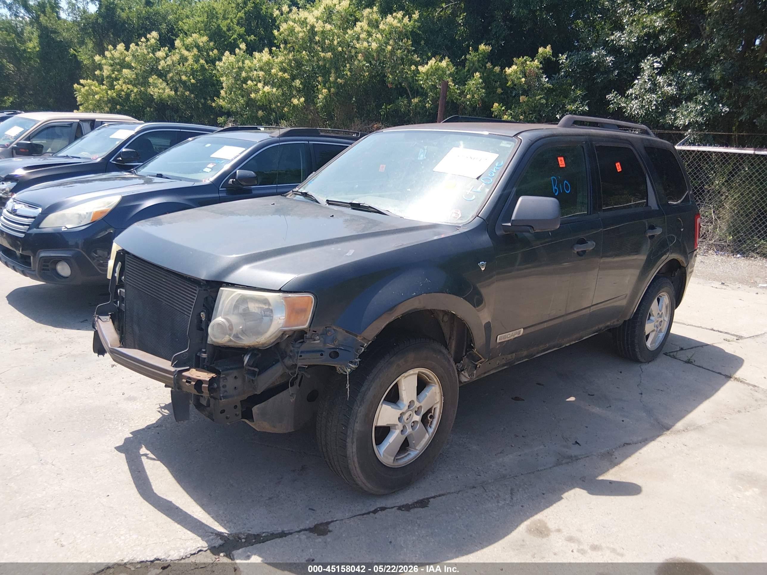 2008 Ford Escape Xlt Blue vin: 1FMCU93198KA49963
