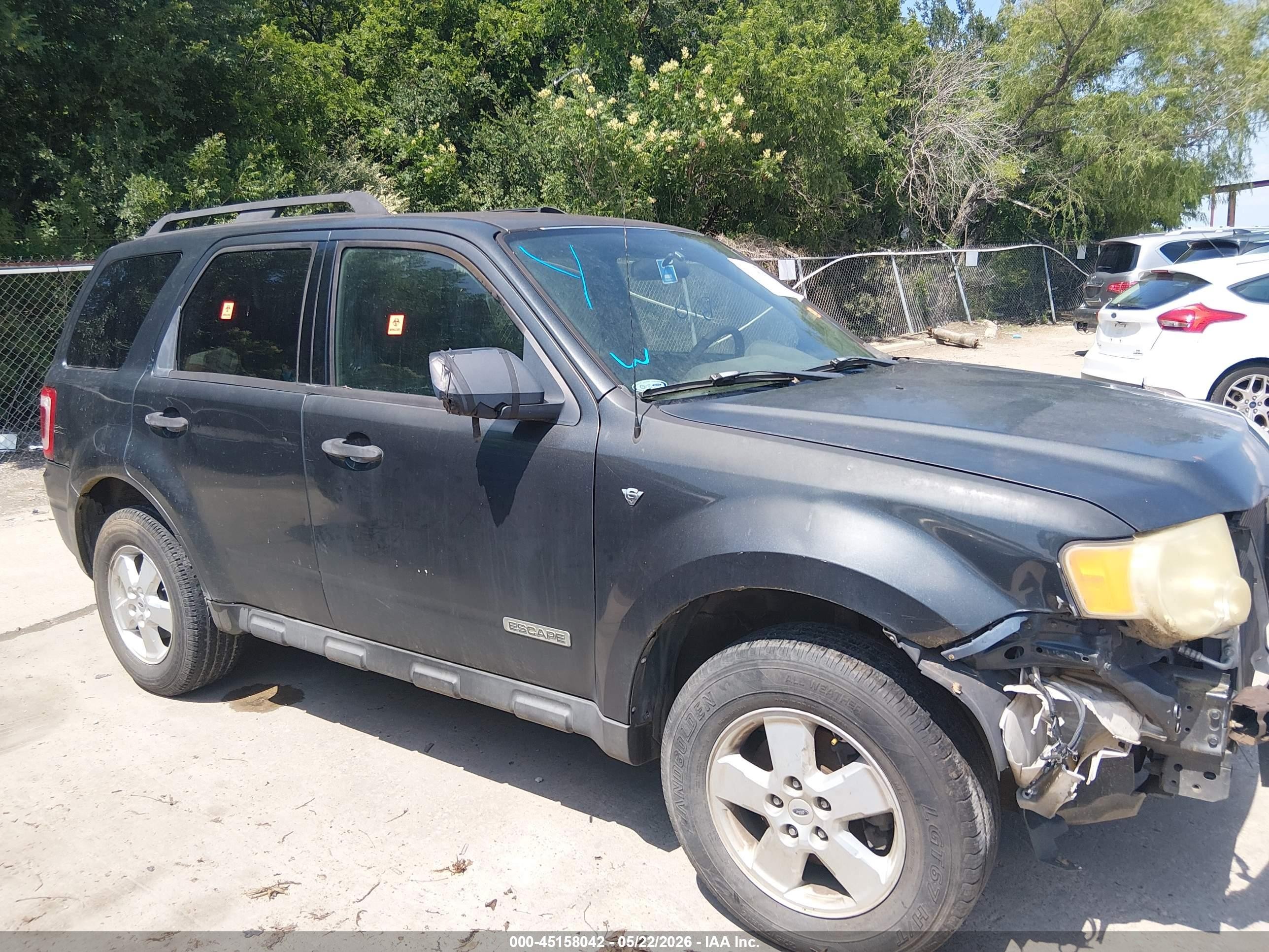 2008 Ford Escape Xlt Blue vin: 1FMCU93198KA49963