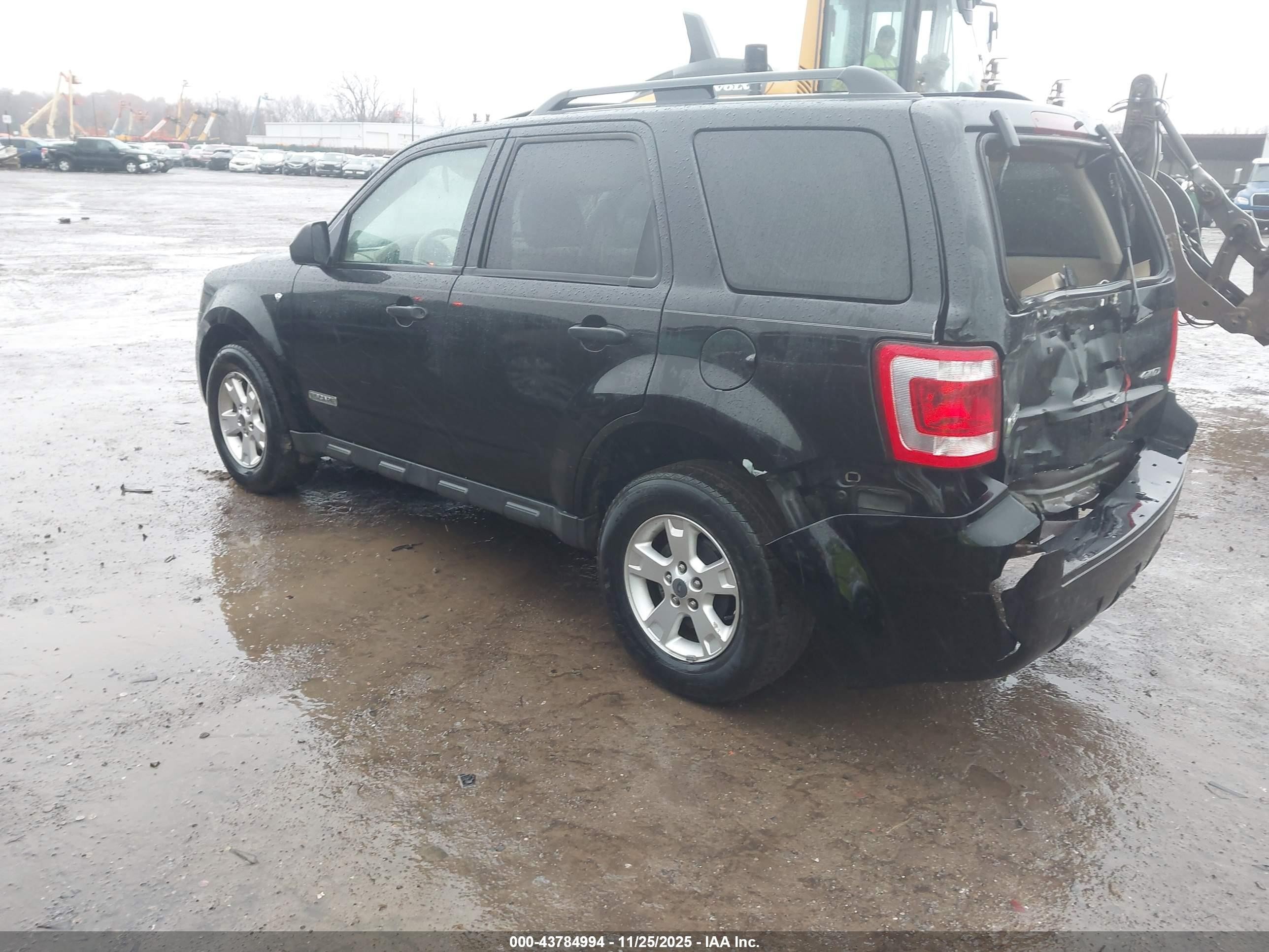 2008 Ford Escape Xlt Черный vin: 1FMCU93198KD98993