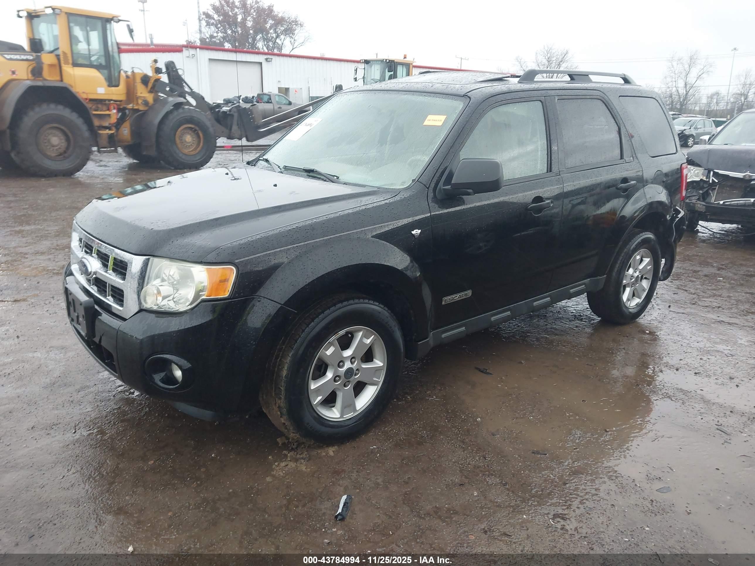 2008 Ford Escape Xlt Черный vin: 1FMCU93198KD98993