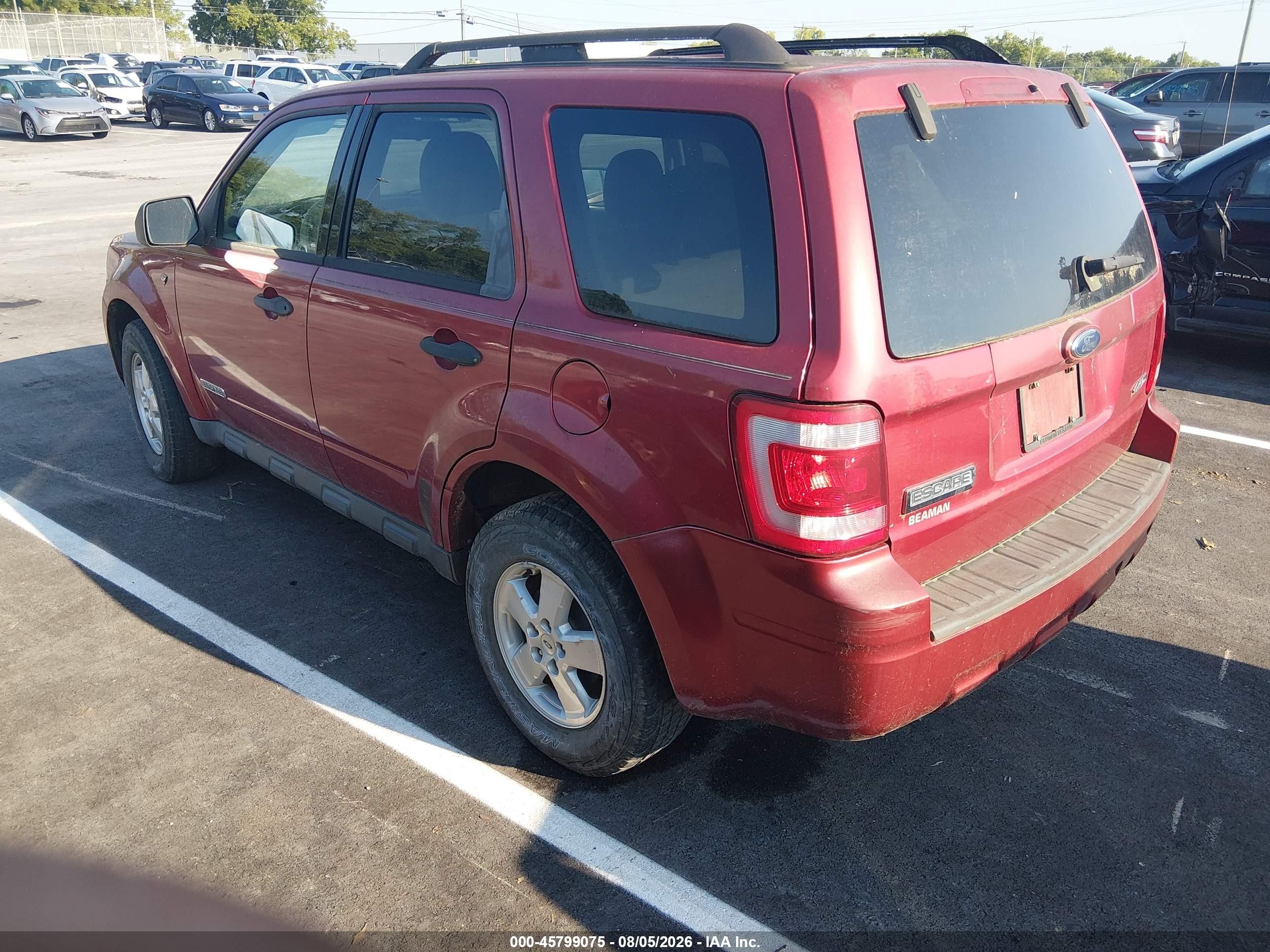2008 Ford Escape Xlt Red vin: 1FMCU931X8KD40195