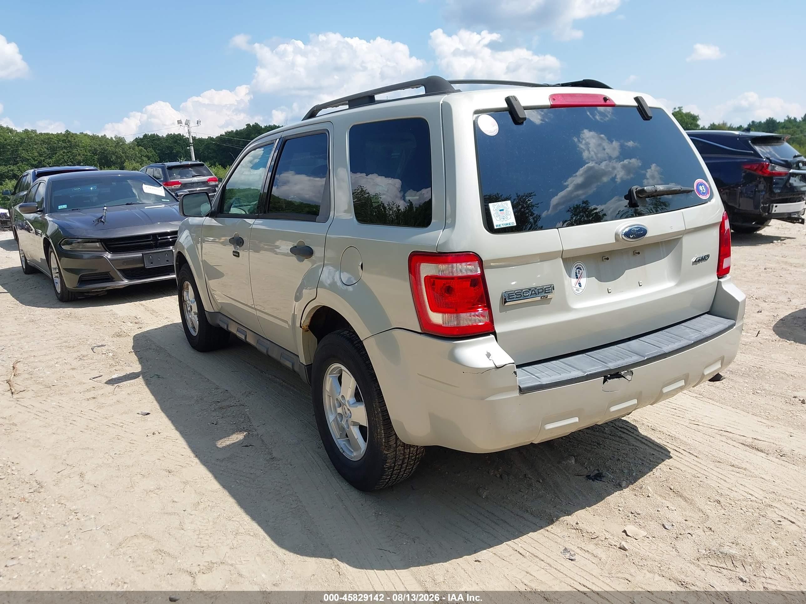 2009 Ford Escape Xlt Beige vin: 1FMCU93729KA44450