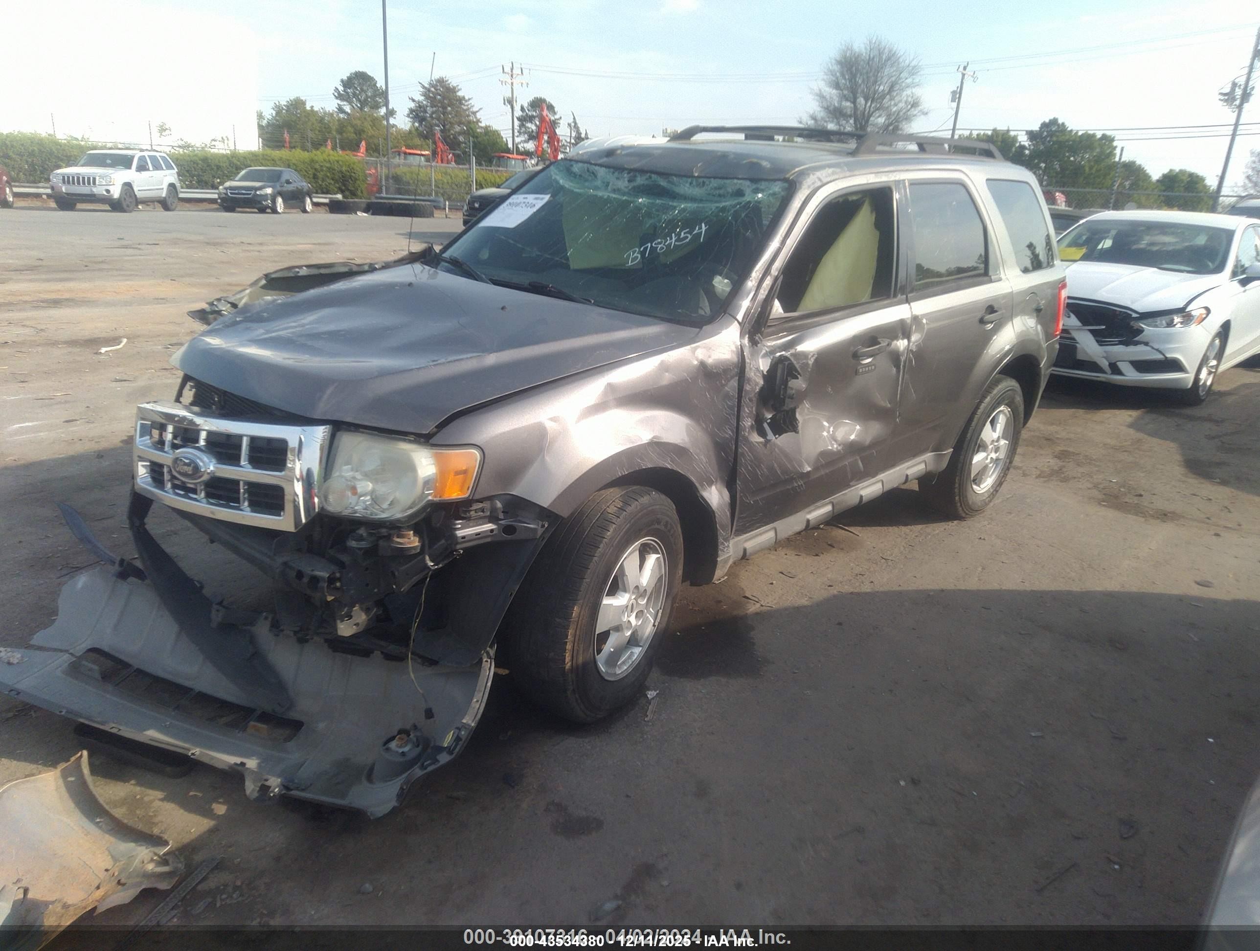 2009 Ford Escape Xlt Gray vin: 1FMCU93G09KB78454