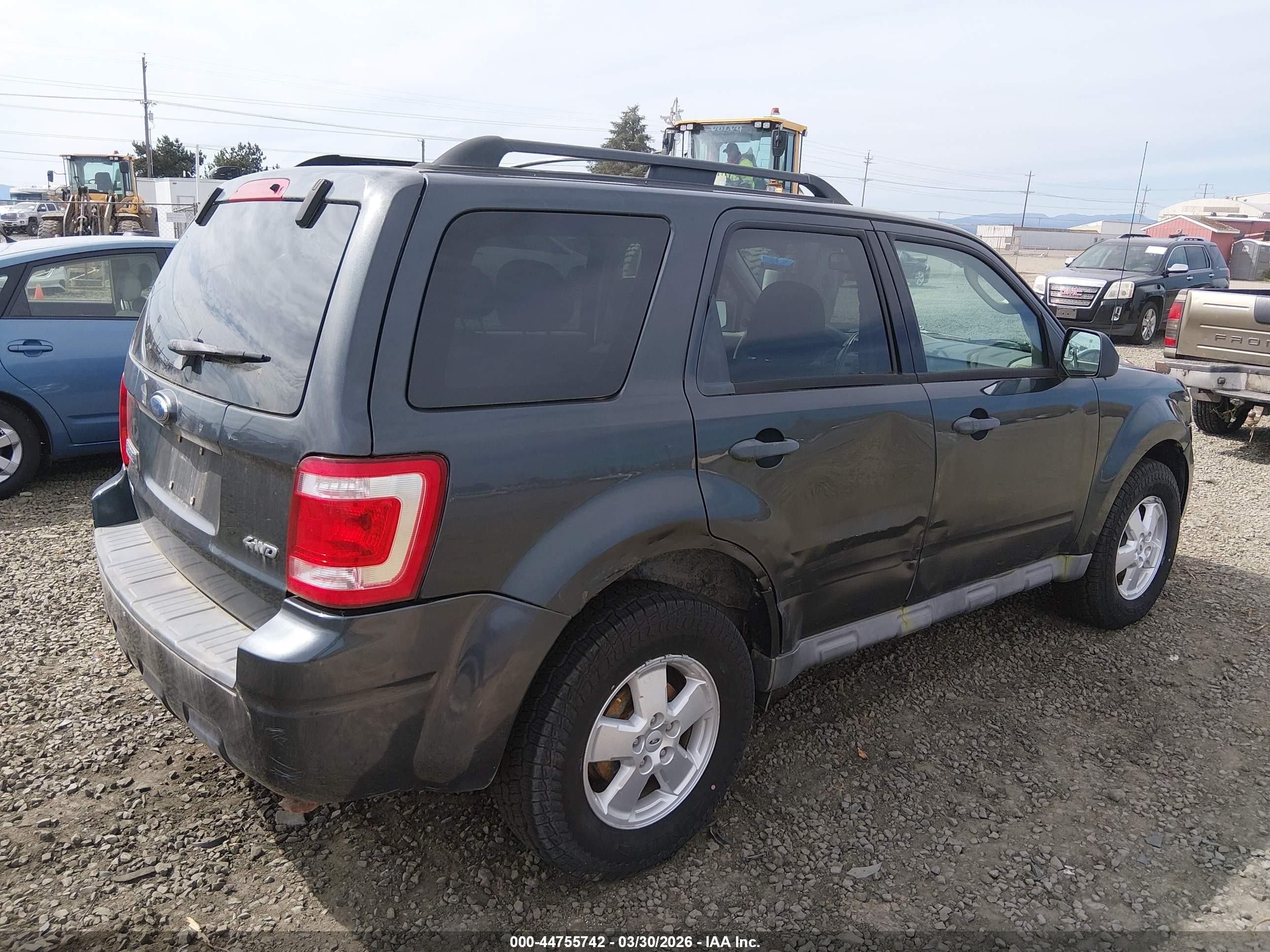 2009 Ford Escape Xlt Gray vin: 1FMCU93G09KC49894