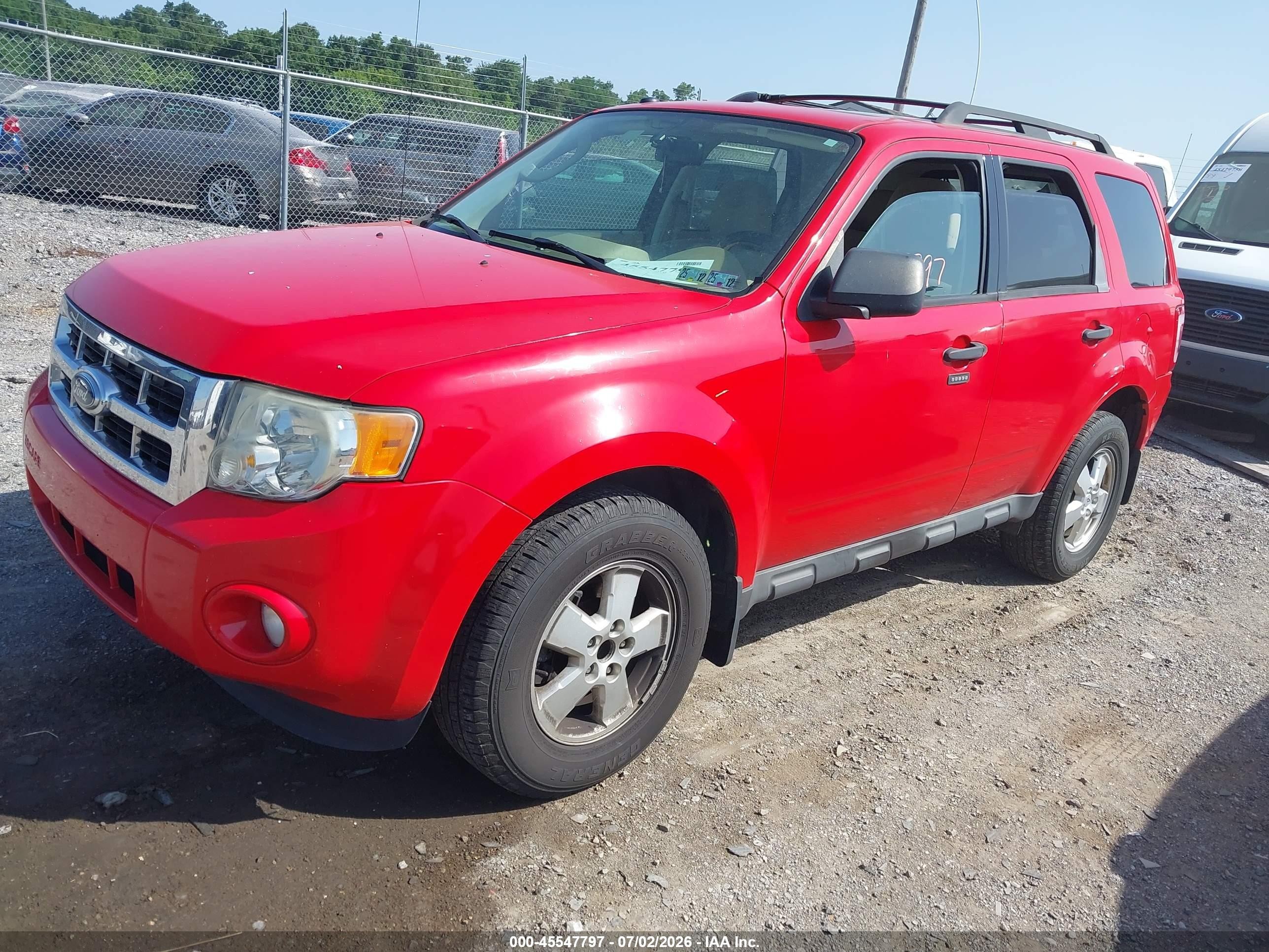 2009 Ford Escape Xlt Red vin: 1FMCU93G19KA57660