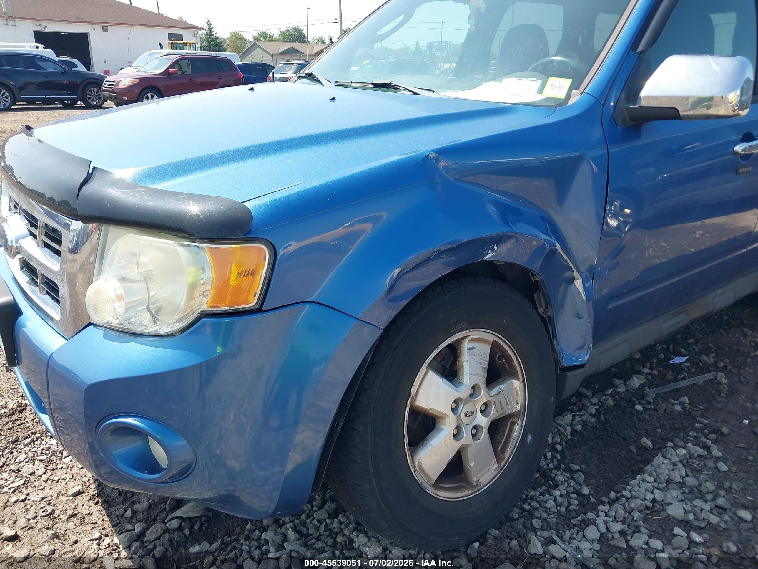 2009 Ford Escape Xlt Blue vin: 1FMCU93G19KA95230