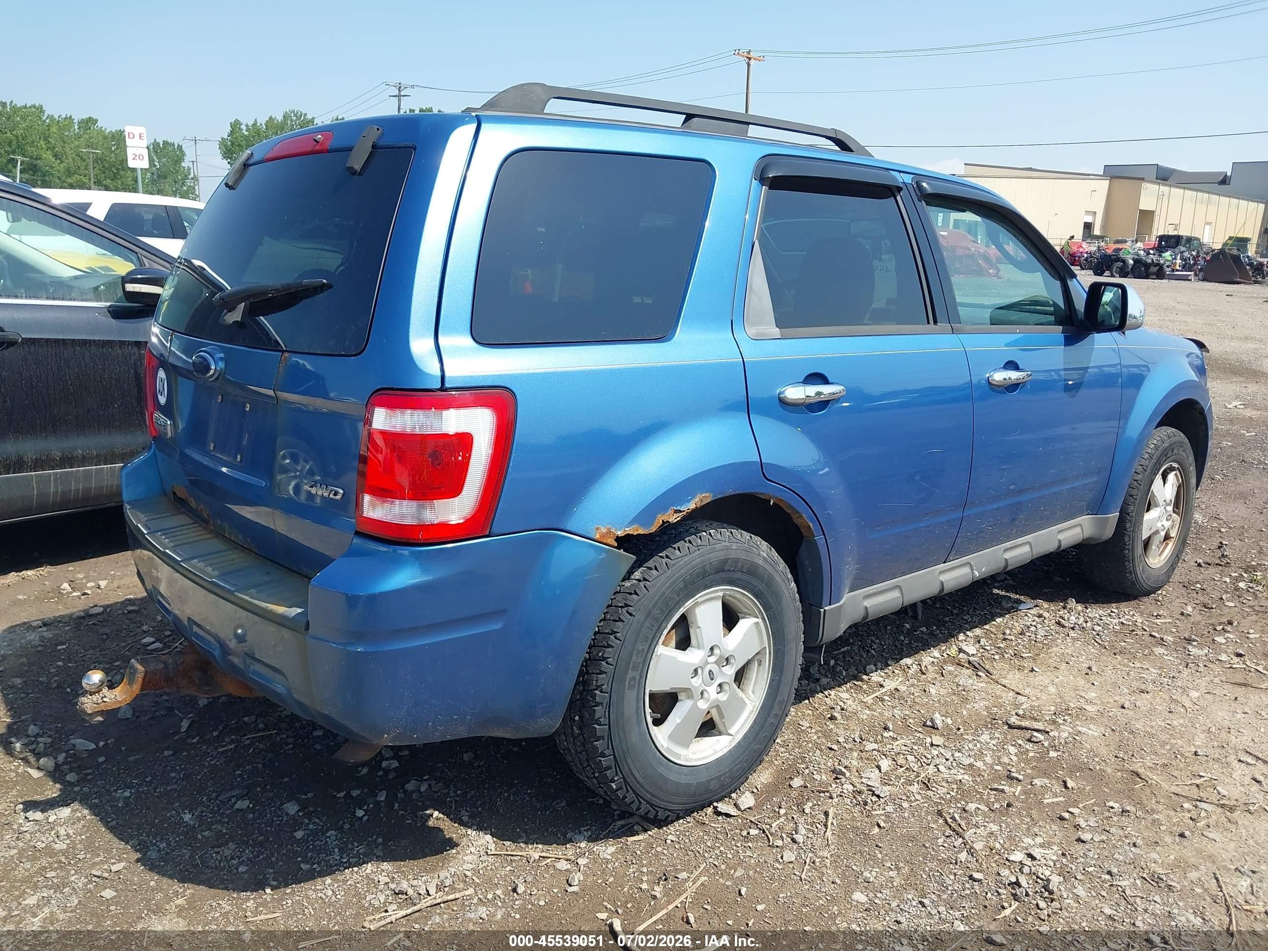 2009 Ford Escape Xlt Blue vin: 1FMCU93G19KA95230