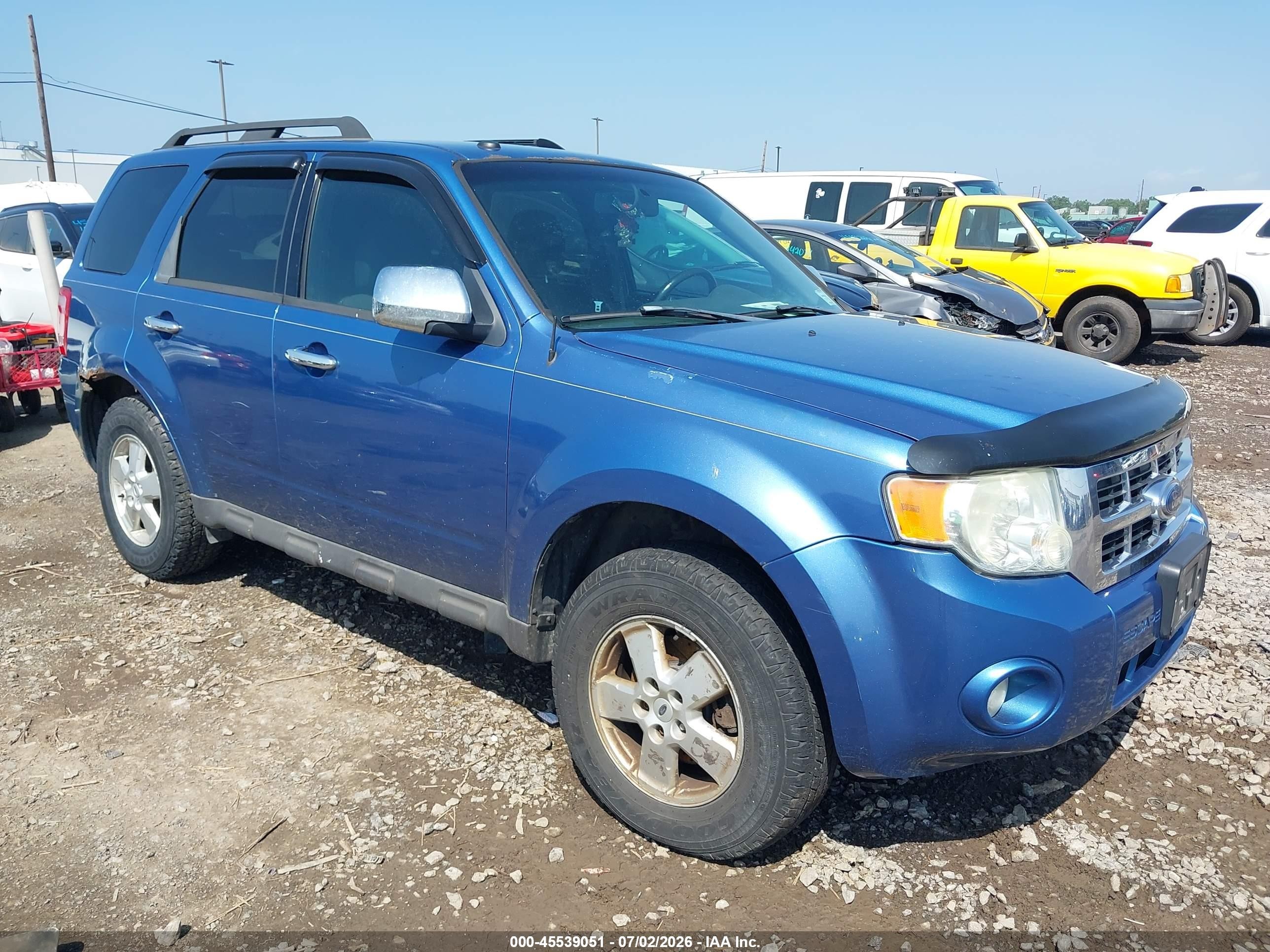 2009 Ford Escape Xlt Blue vin: 1FMCU93G19KA95230