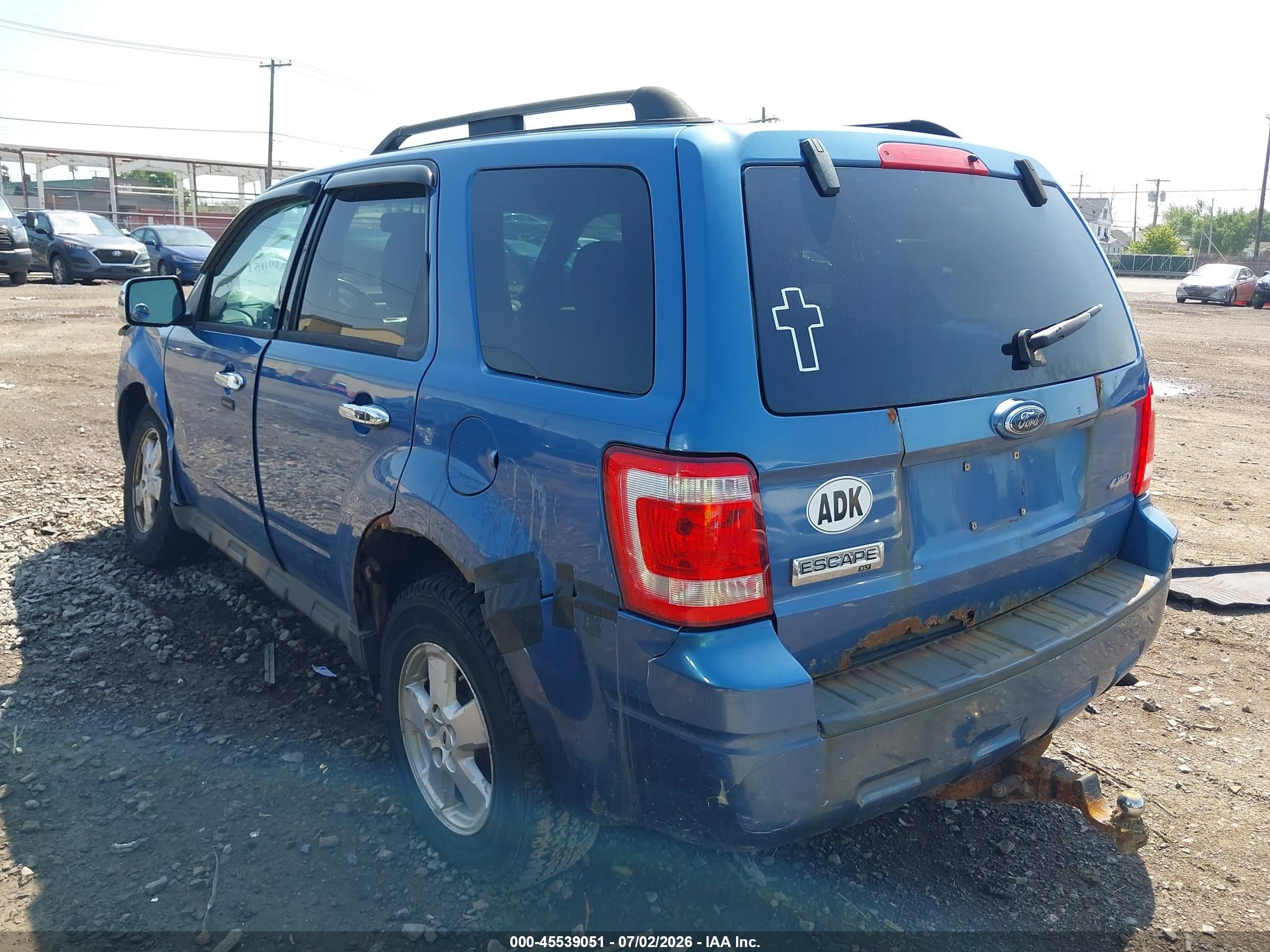 2009 Ford Escape Xlt Blue vin: 1FMCU93G19KA95230