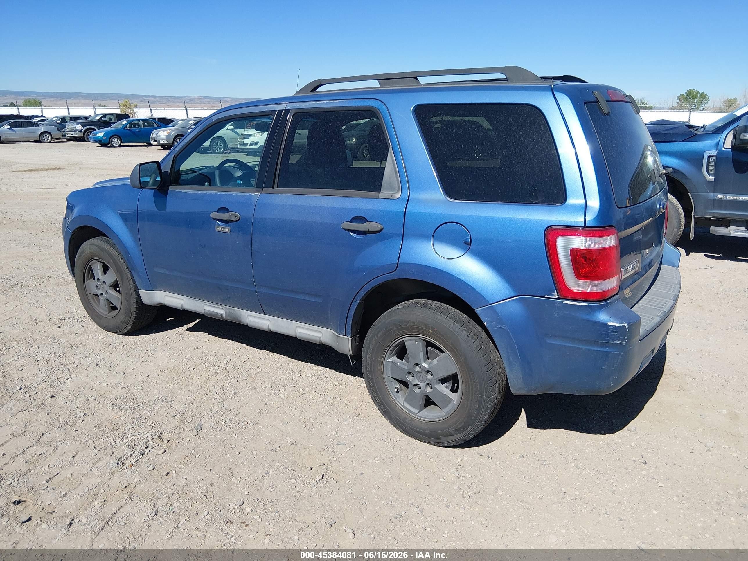 2009 Ford Escape Xlt Blue vin: 1FMCU93G19KB69827