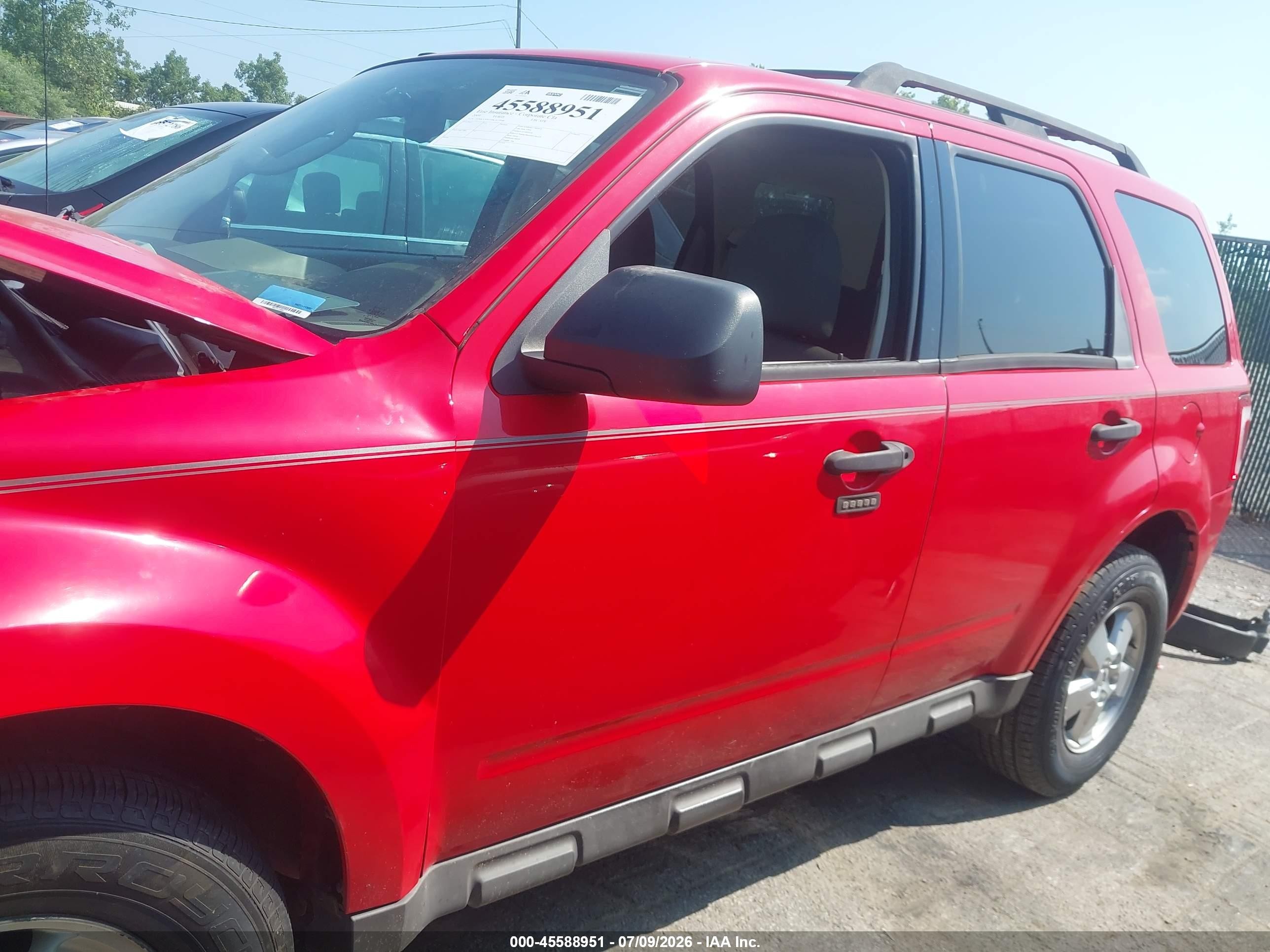 2009 Ford Escape Xlt Red vin: 1FMCU93G49KA57698
