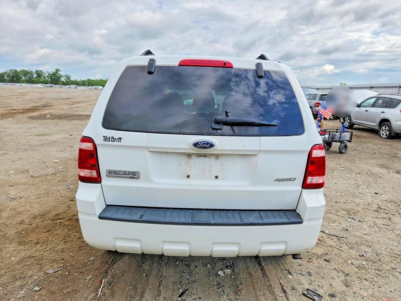 2009 Ford Escape White vin: 1FMCU93G49KA86196