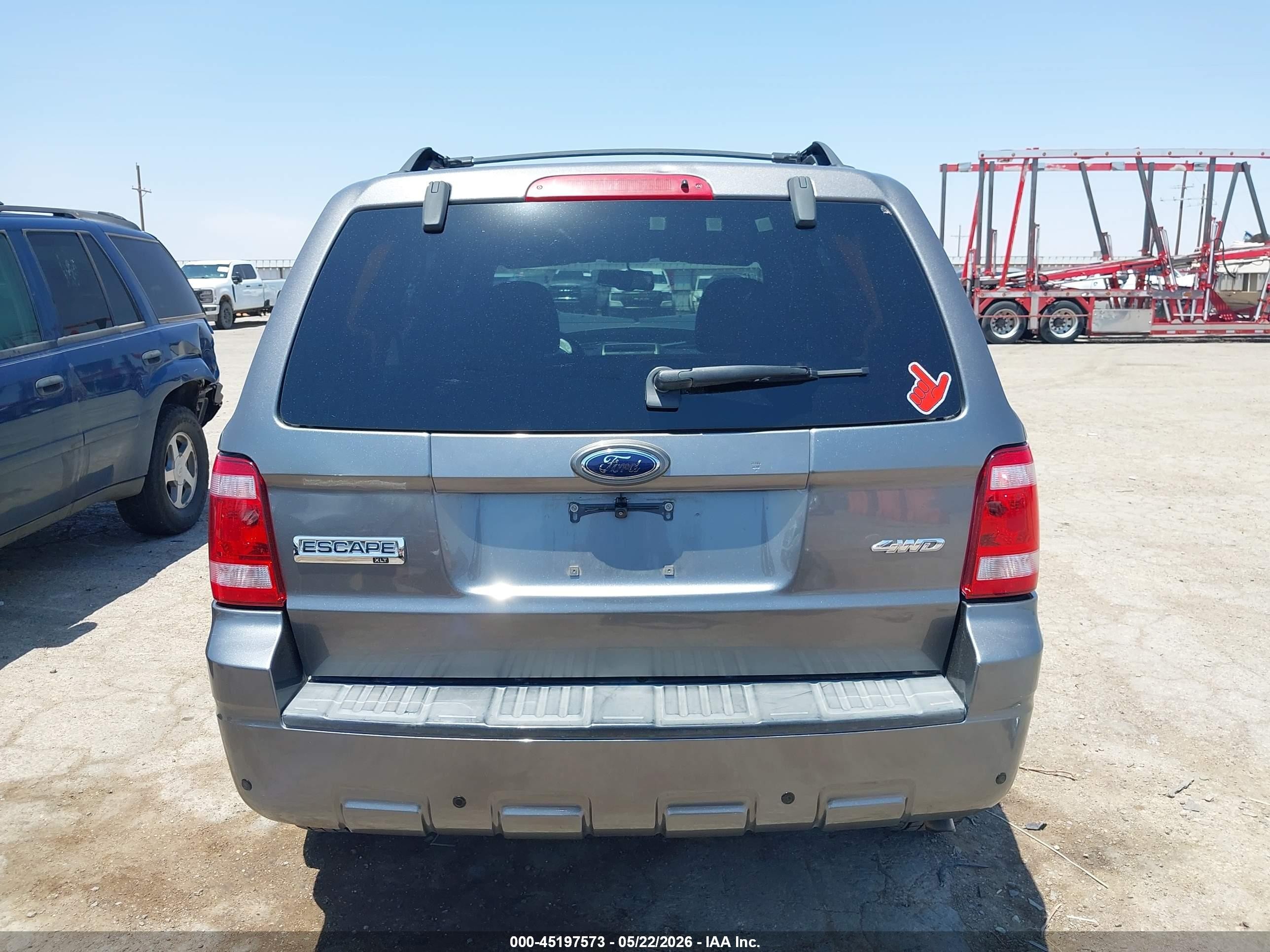 2009 Ford Escape Xlt Gray vin: 1FMCU93G49KB78991