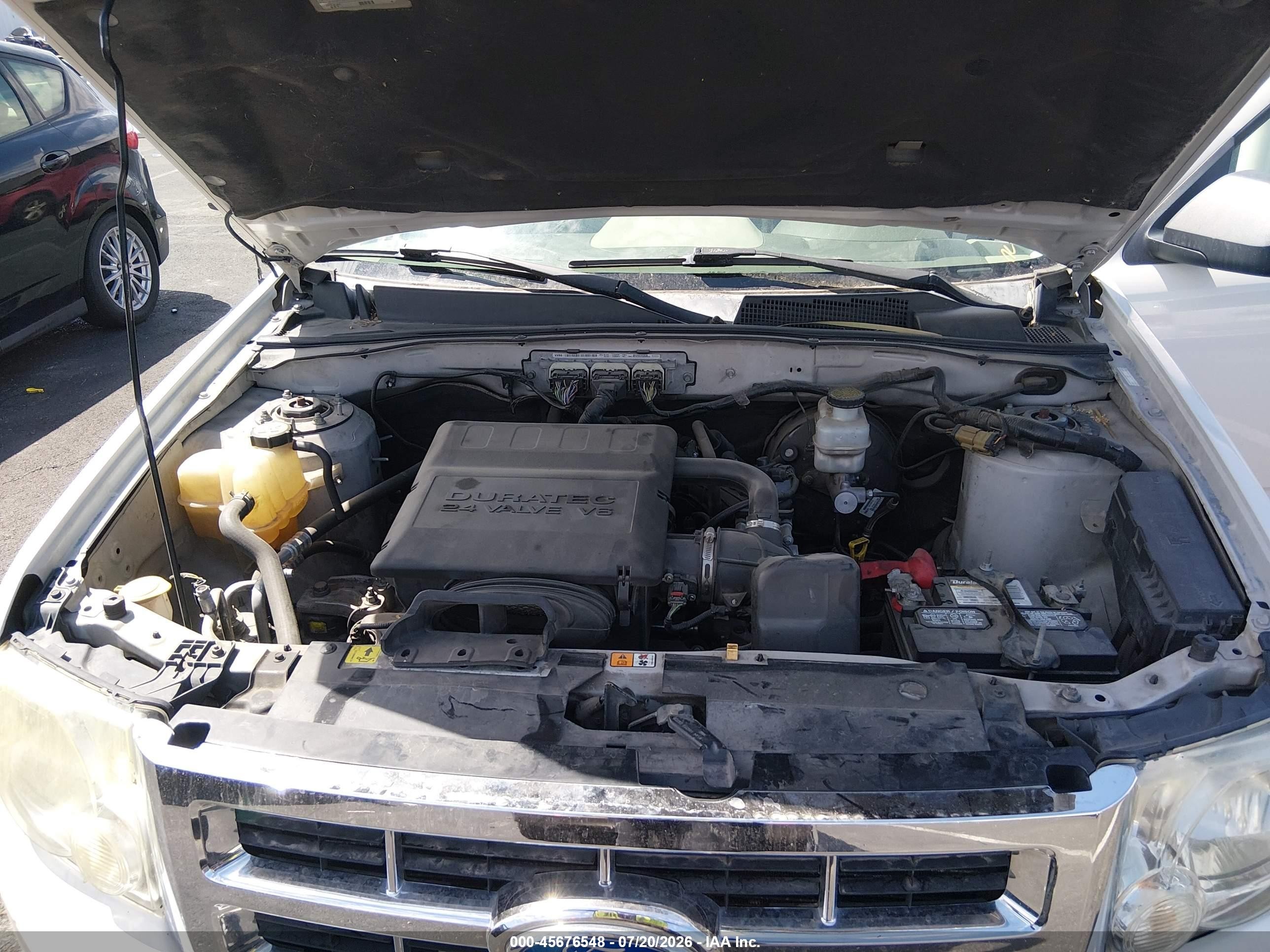 2009 Ford Escape Xlt White vin: 1FMCU93G69KB28545