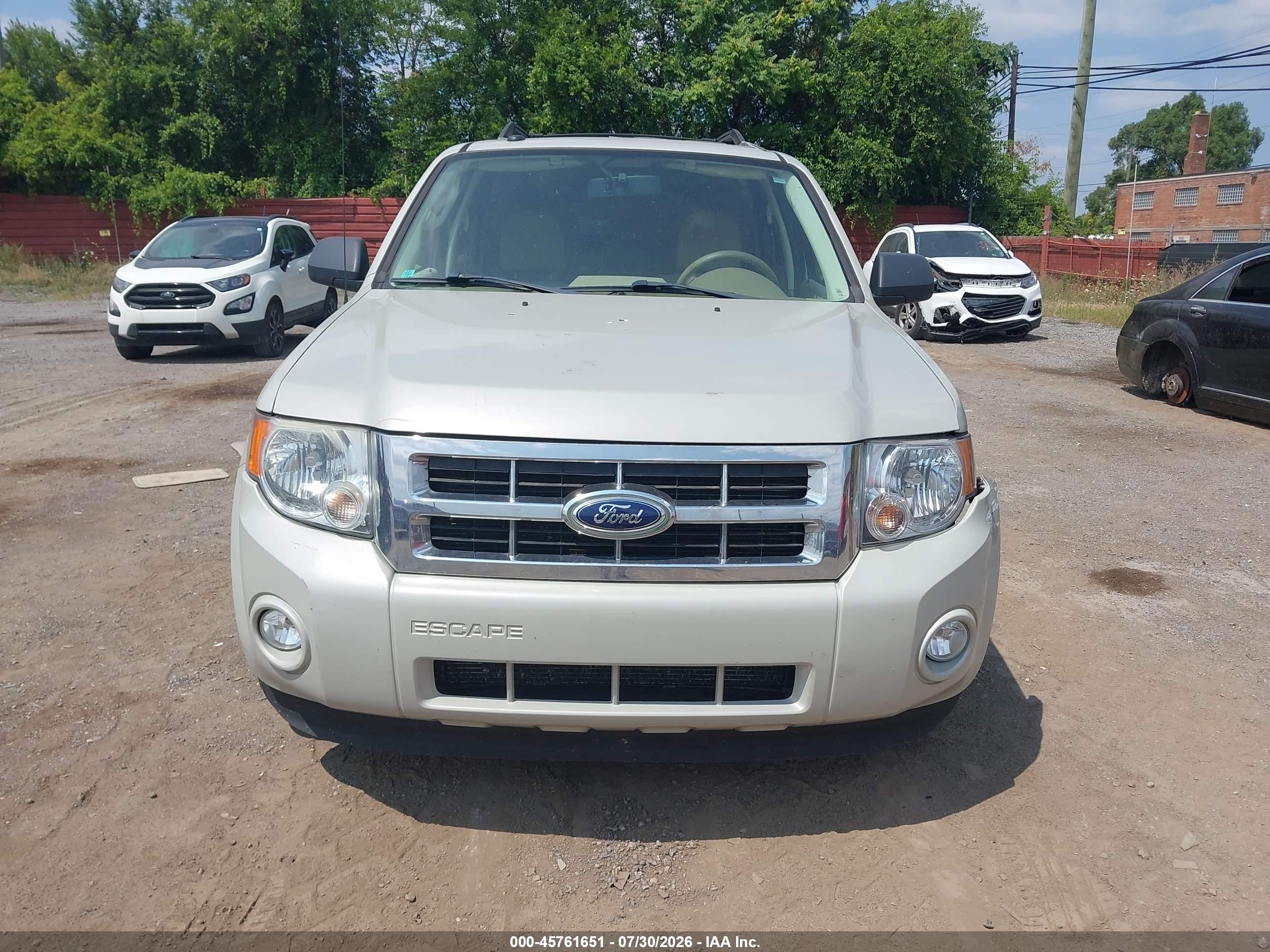2009 Ford Escape Xlt Cream vin: 1FMCU93G79KB01001
