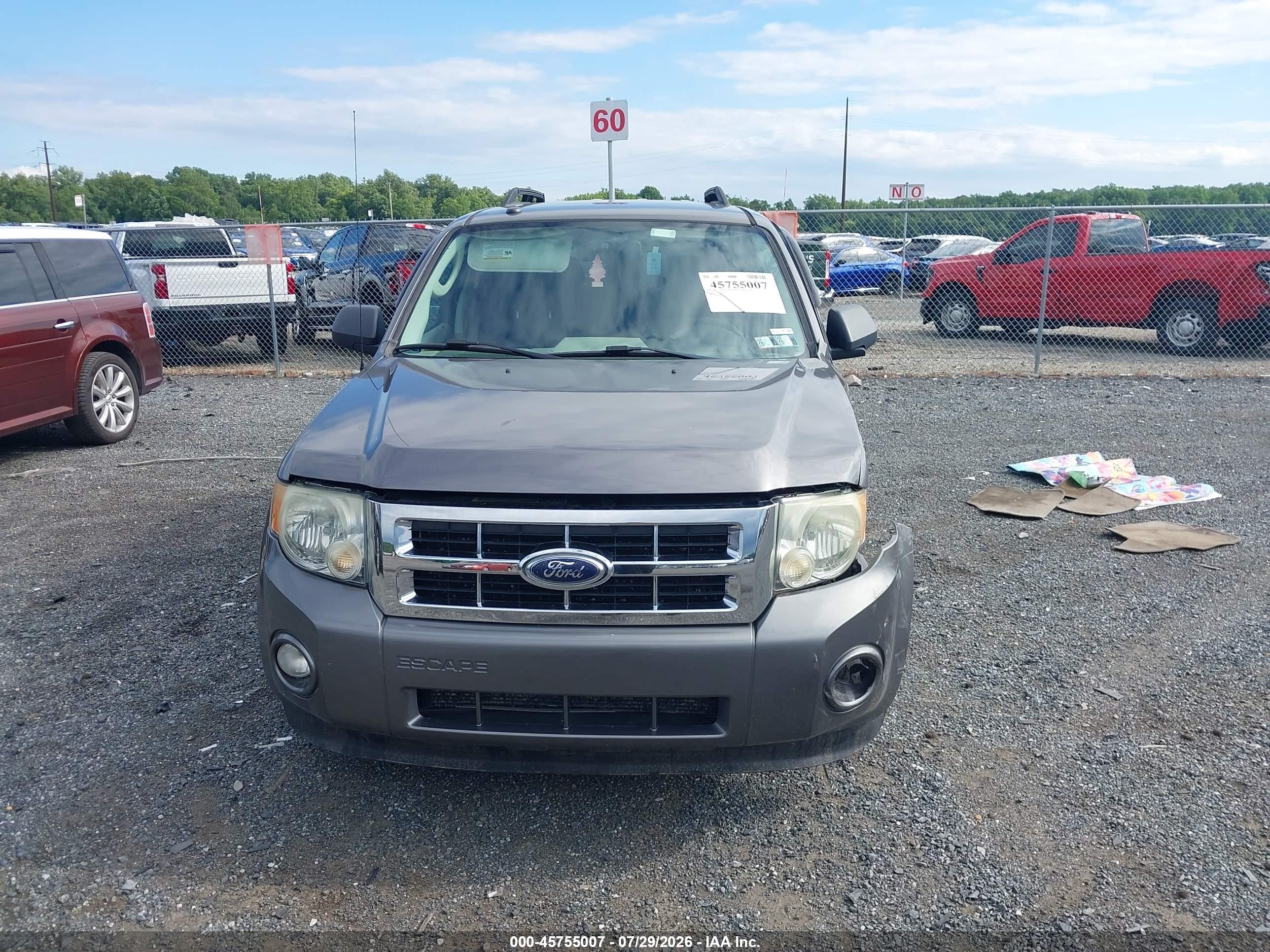 2009 Ford Escape Xlt Gray vin: 1FMCU93G99KA36054