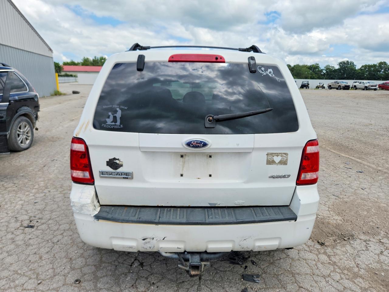 2009 Ford Escape Xlt White vin: 1FMCU93G99KC20023