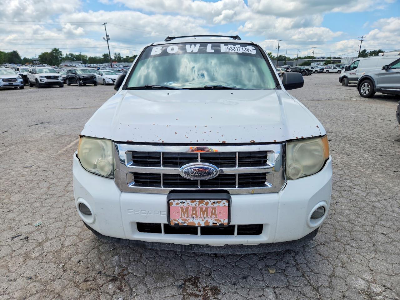 2009 Ford Escape Xlt White vin: 1FMCU93G99KC20023