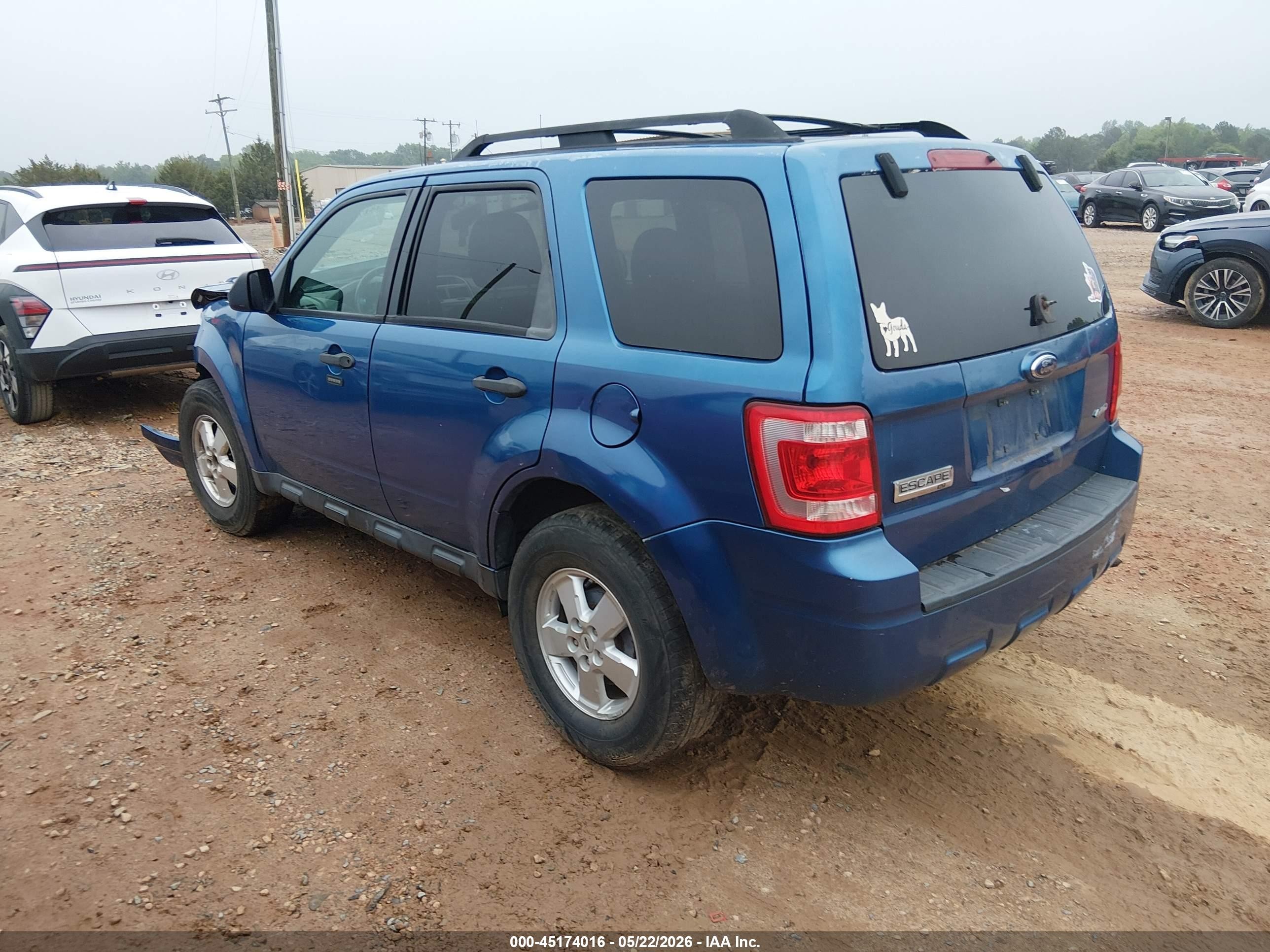 2009 Ford Escape Xlt Blue vin: 1FMCU93GX9KA02544