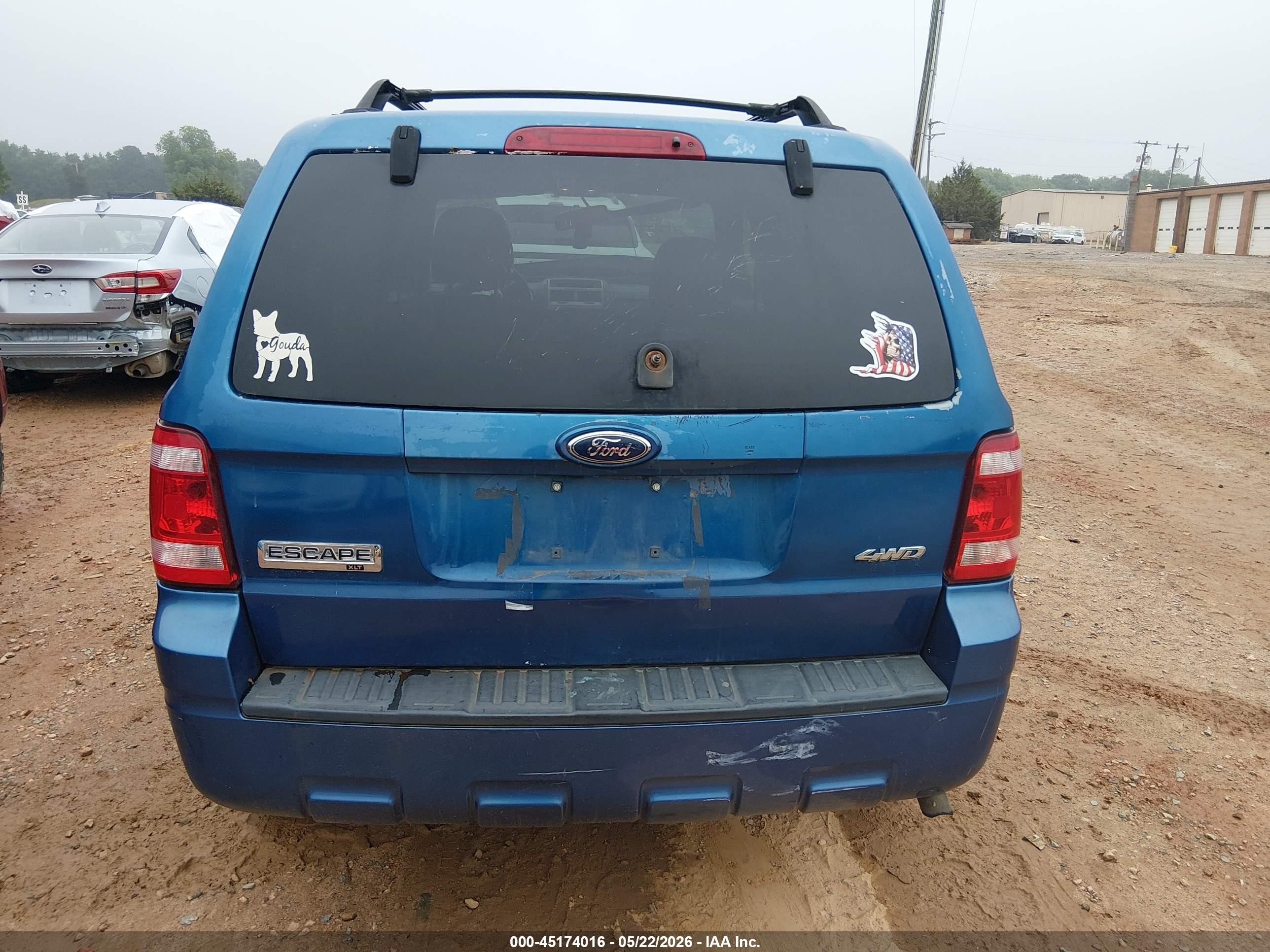 2009 Ford Escape Xlt Blue vin: 1FMCU93GX9KA02544