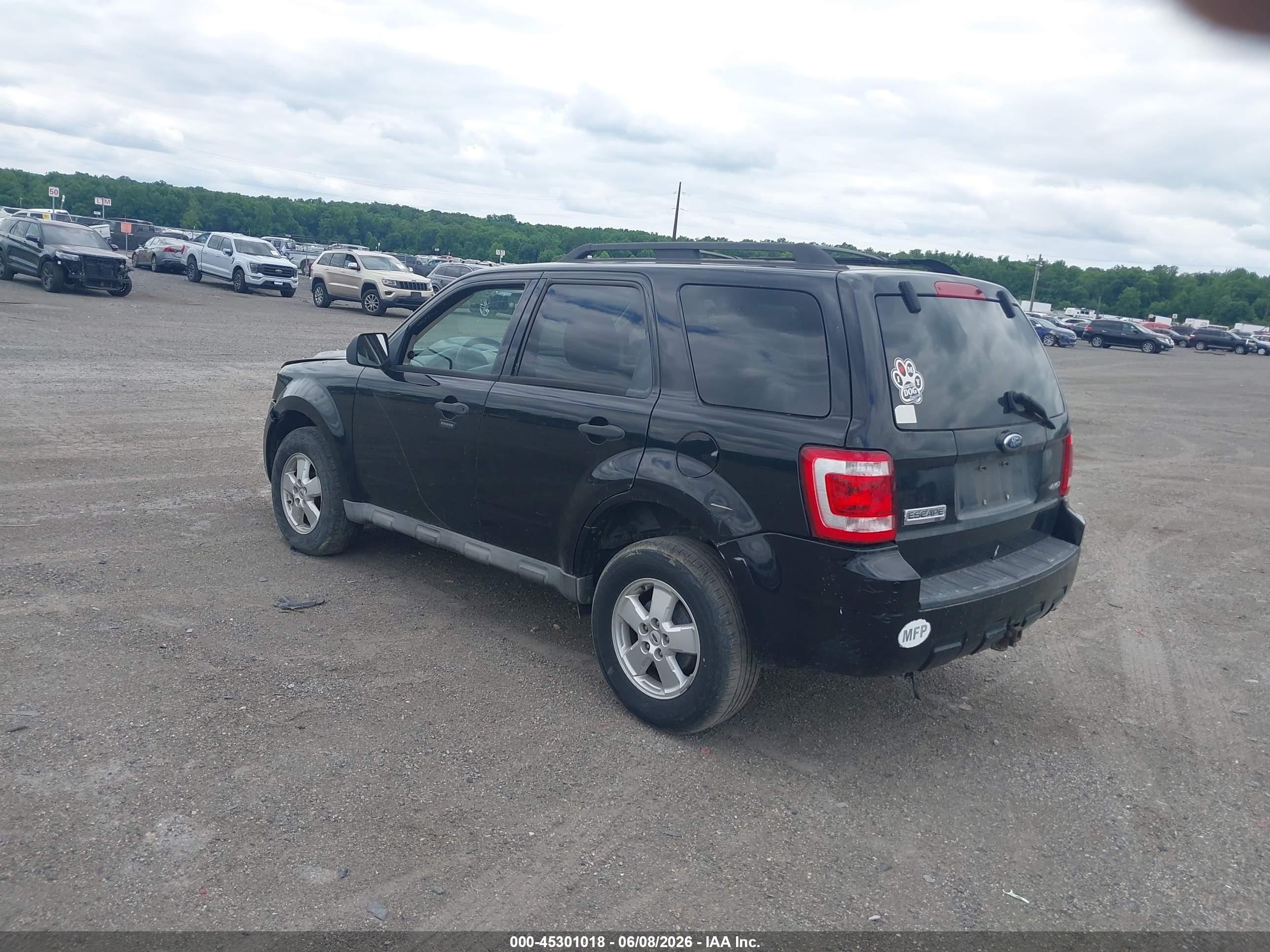 2009 Ford Escape Xlt Black vin: 1FMCU93GX9KC26008