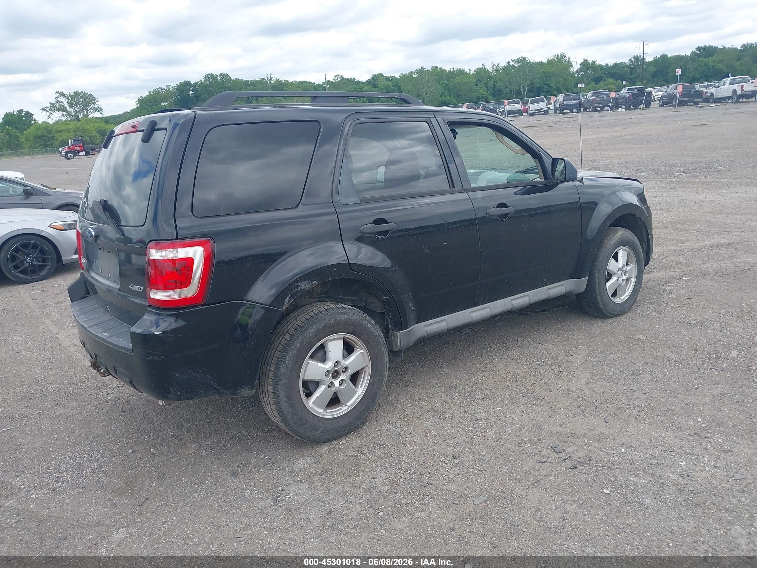 2009 Ford Escape Xlt Black vin: 1FMCU93GX9KC26008