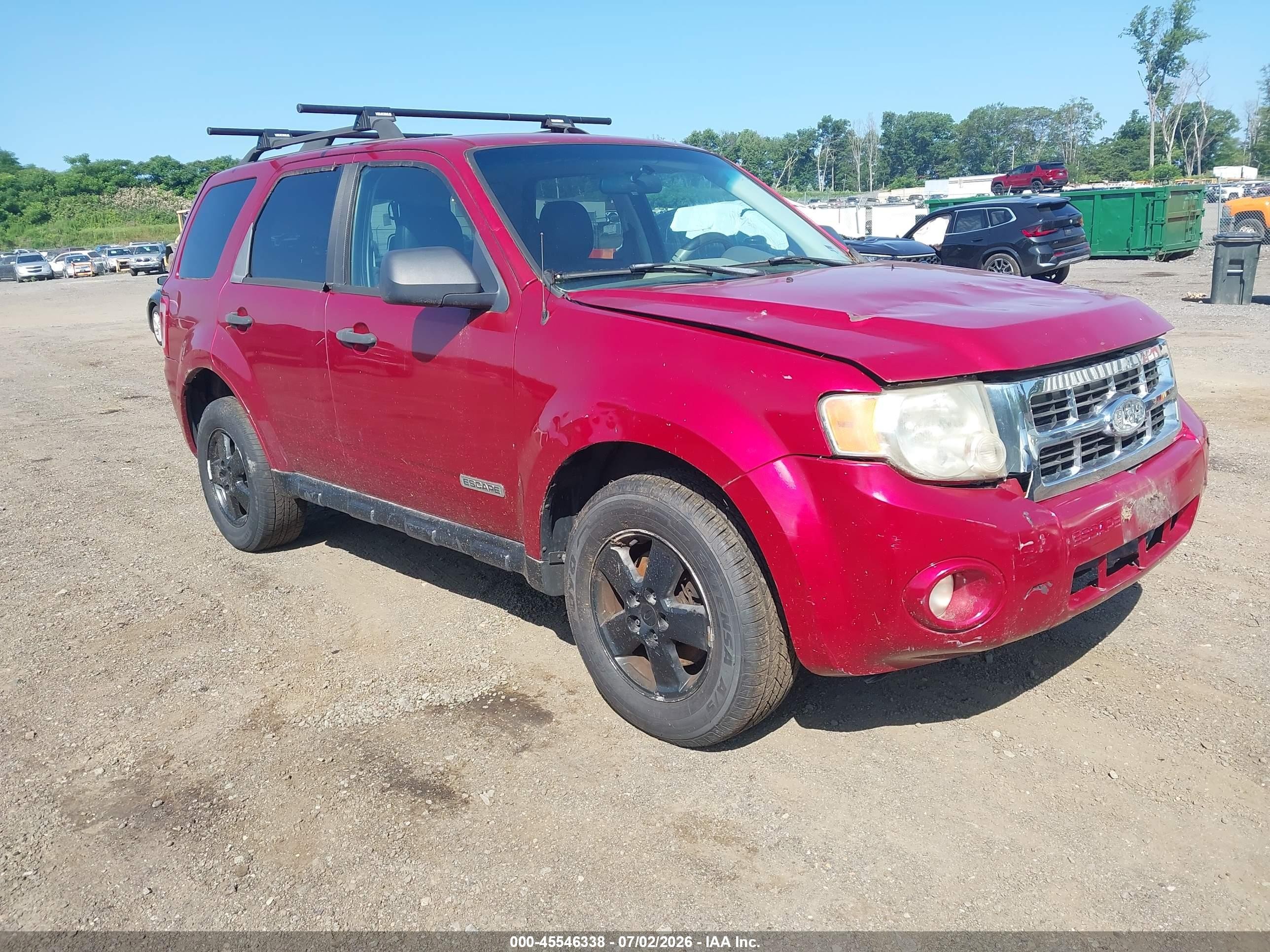 2008 Ford Escape Xlt Red vin: 1FMCU93Z88KA16054