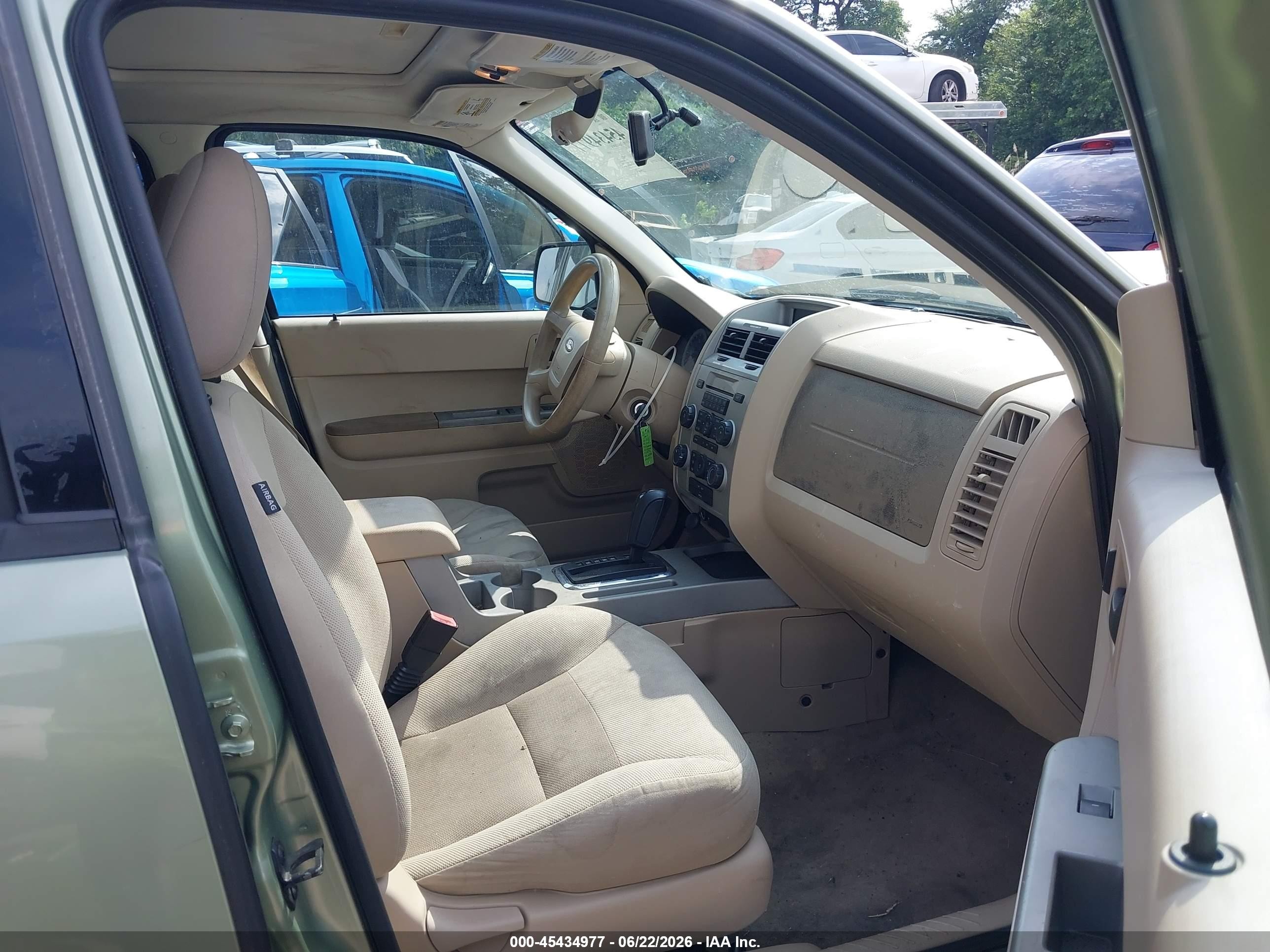 2008 Ford Escape Xlt Green vin: 1FMCU93ZX8KD33396