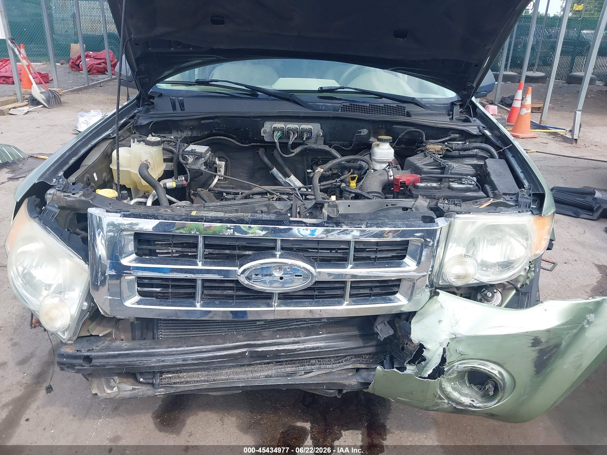2008 Ford Escape Xlt Green vin: 1FMCU93ZX8KD33396