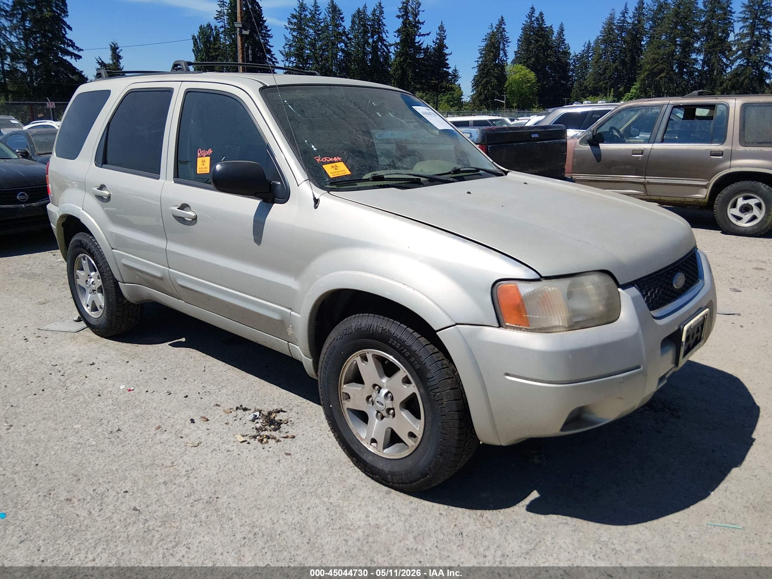 2004 Ford Escape Limited Tan vin: 1FMCU94104KA63291