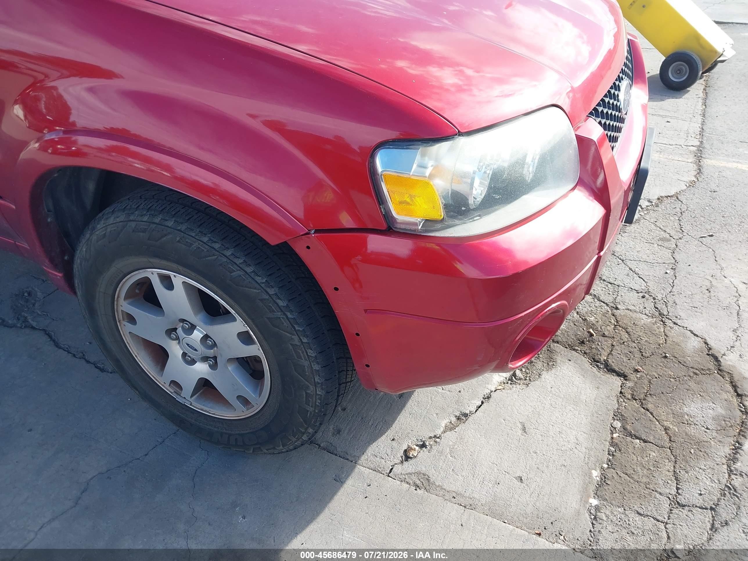 2005 Ford Escape Limited Red vin: 1FMCU94115KC22126