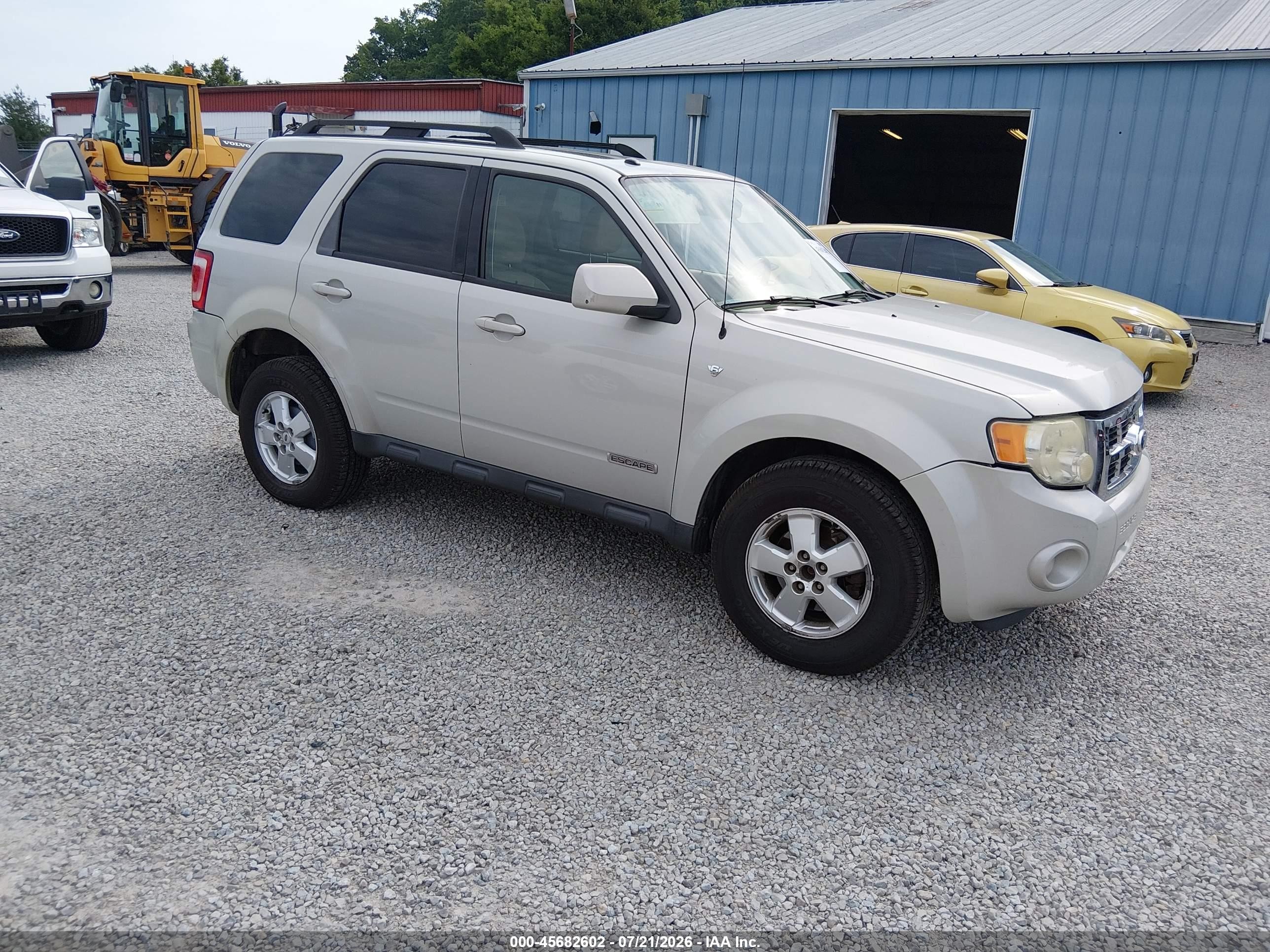 2008 Ford Escape Limited Cream vin: 1FMCU94118KD91308