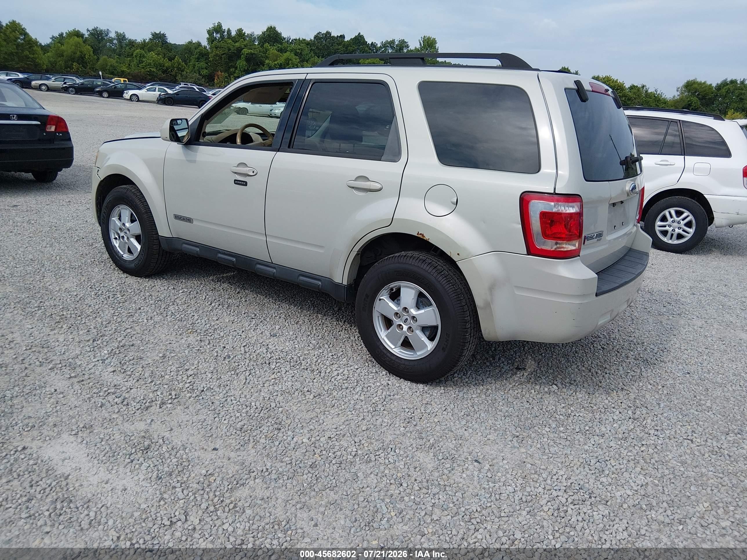 2008 Ford Escape Limited Cream vin: 1FMCU94118KD91308