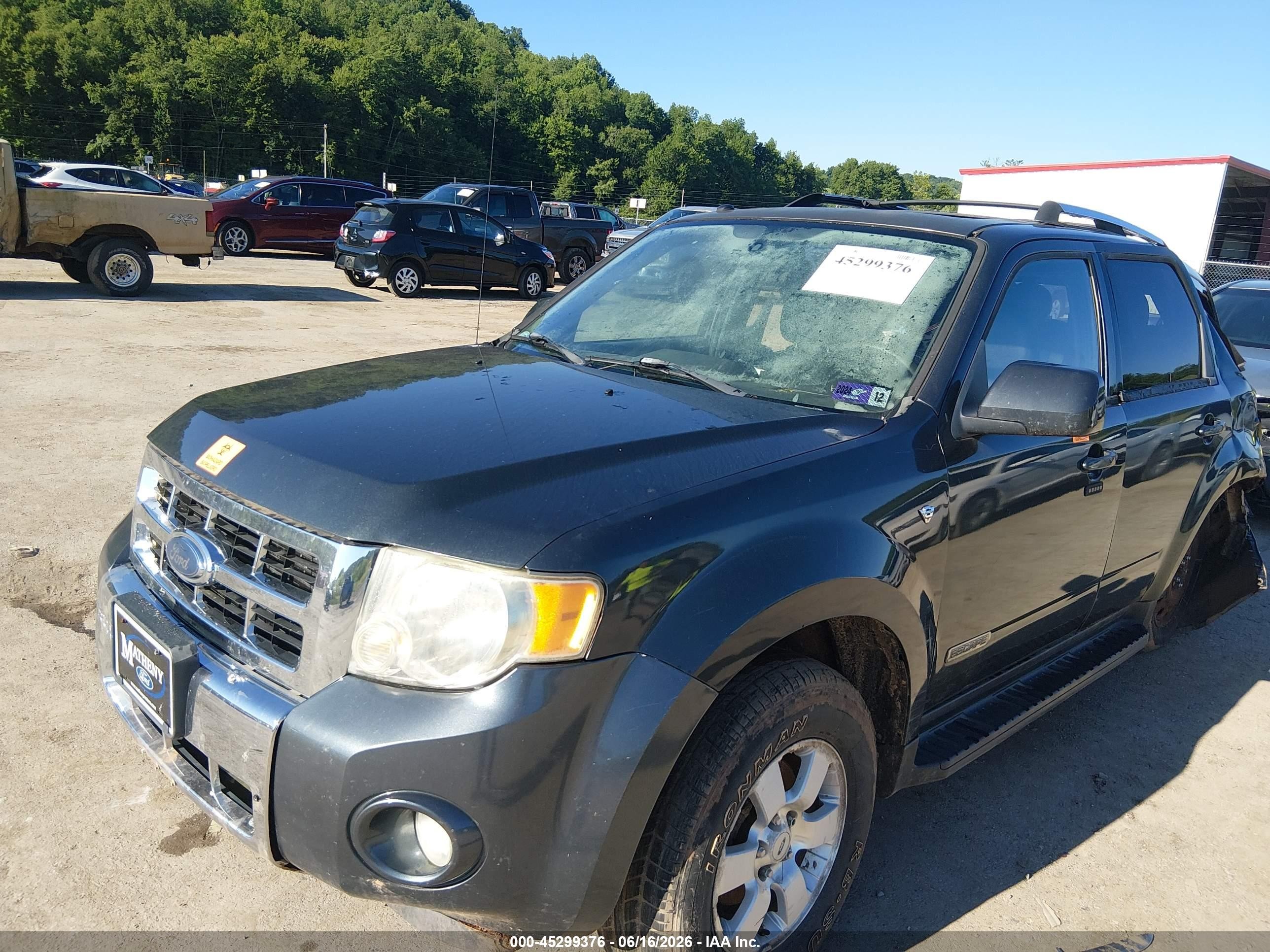 2008 Ford Escape Limited Gray vin: 1FMCU94128KA77957