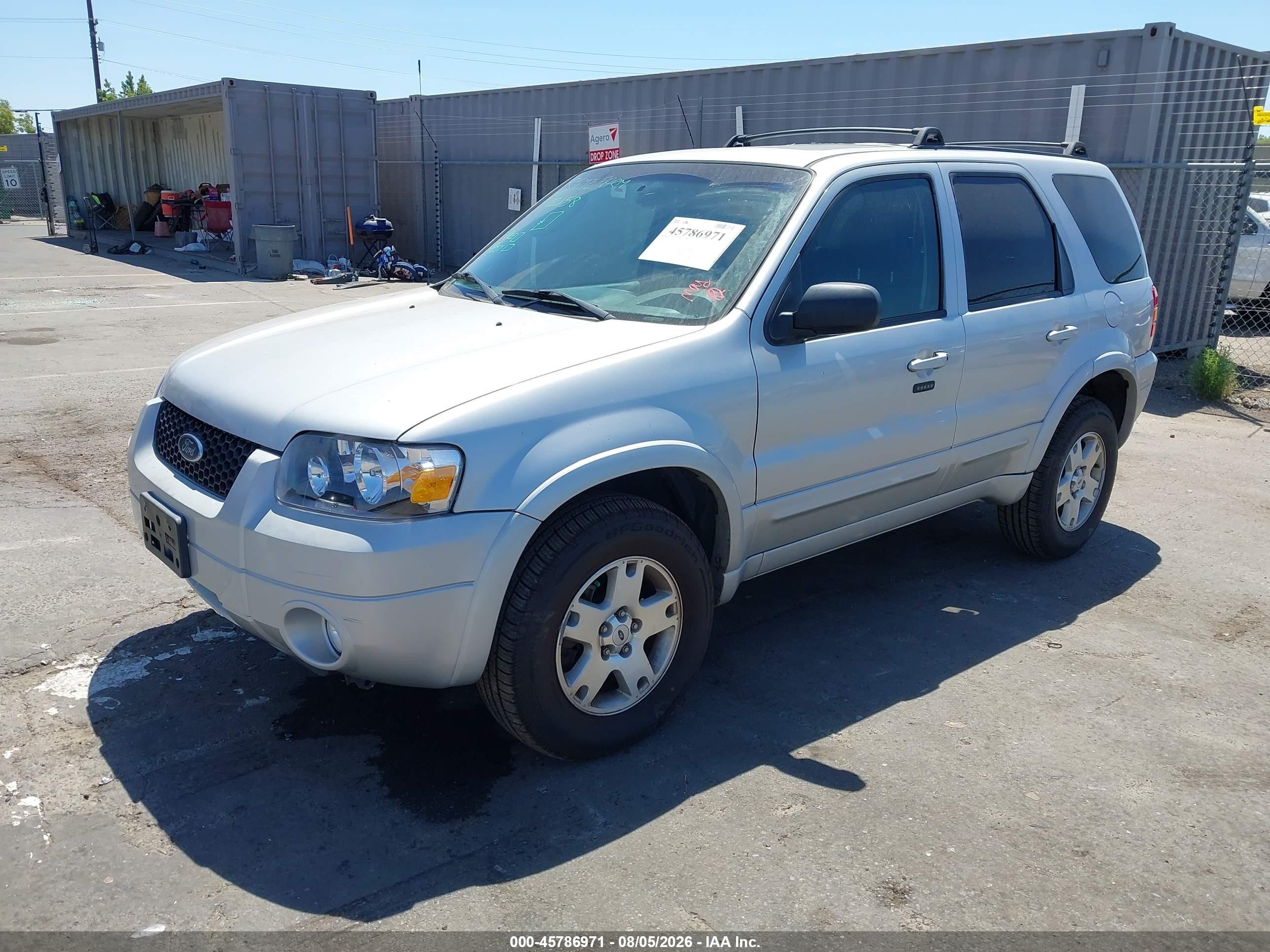 2007 Ford Escape Limited Silver vin: 1FMCU94137KA16163