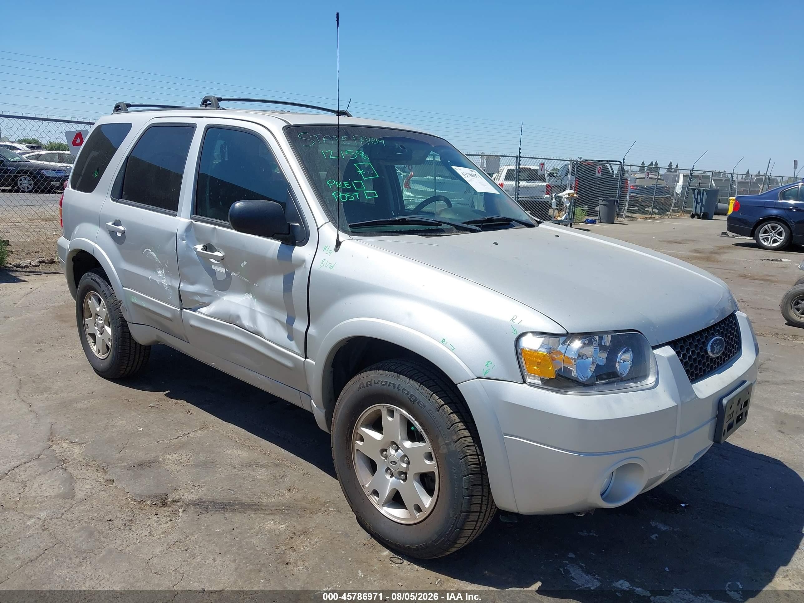 2007 Ford Escape Limited Silver vin: 1FMCU94137KA16163
