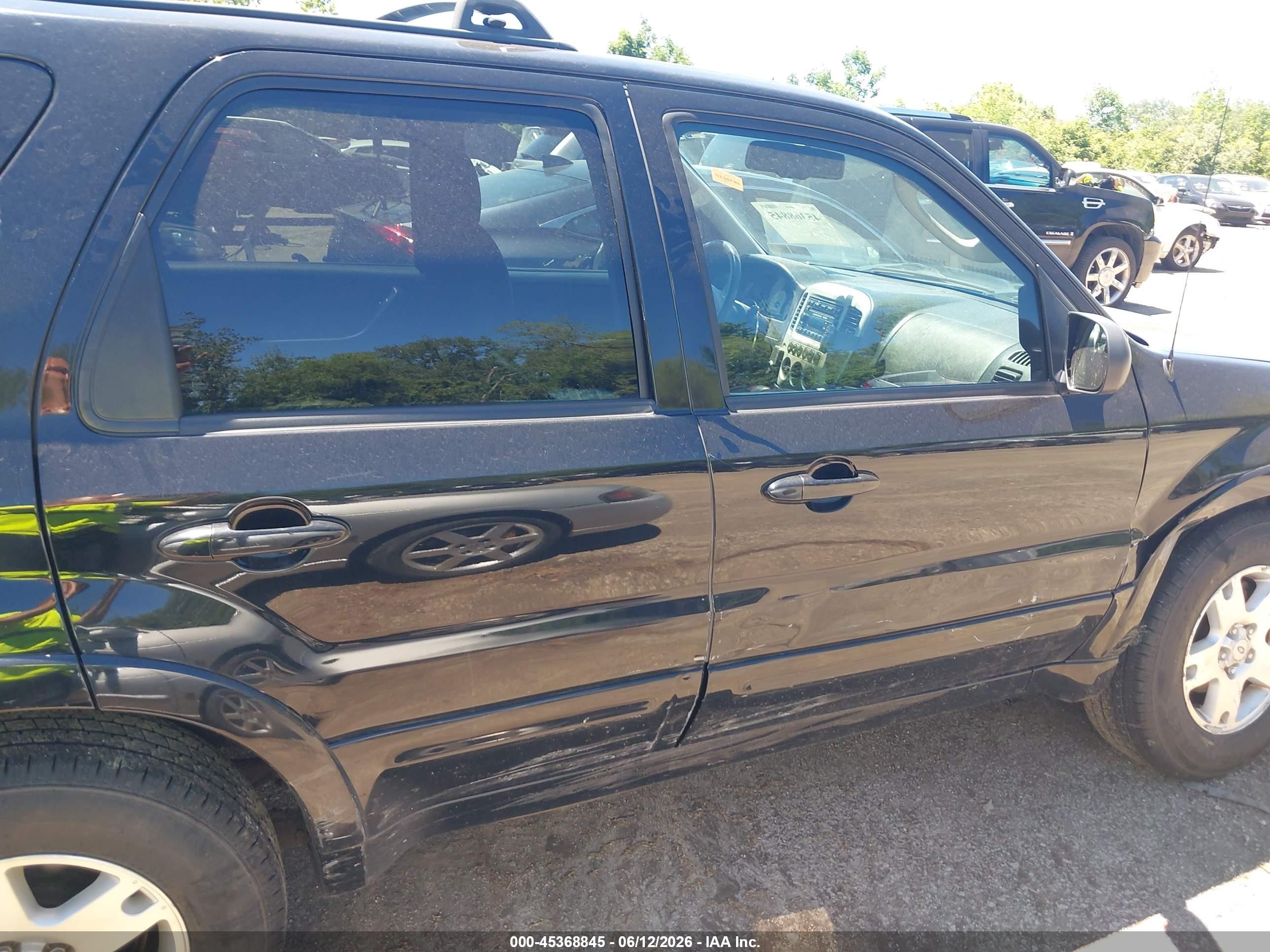 2007 Ford Escape Limited Black vin: 1FMCU94137KA25154