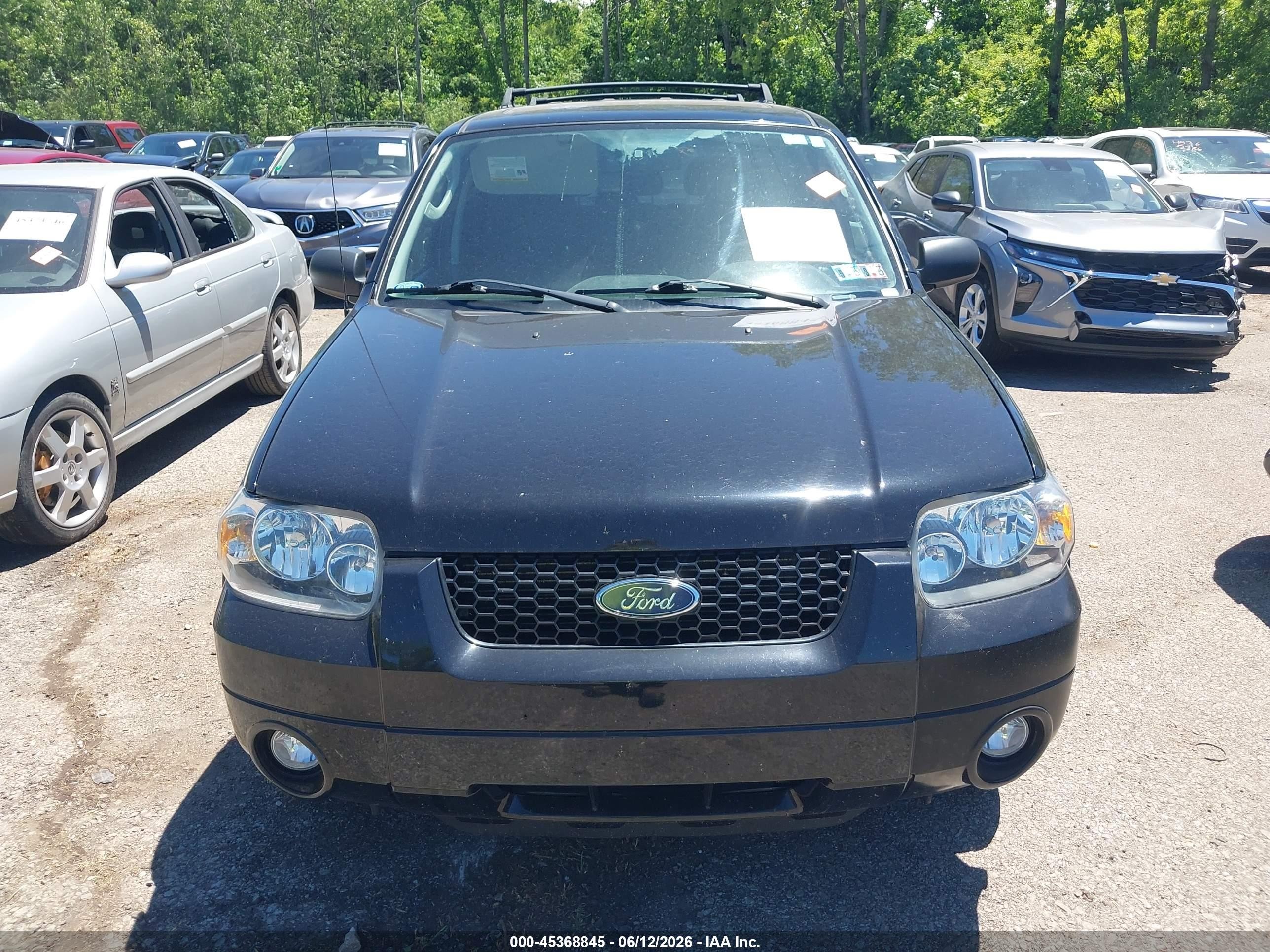2007 Ford Escape Limited Black vin: 1FMCU94137KA25154