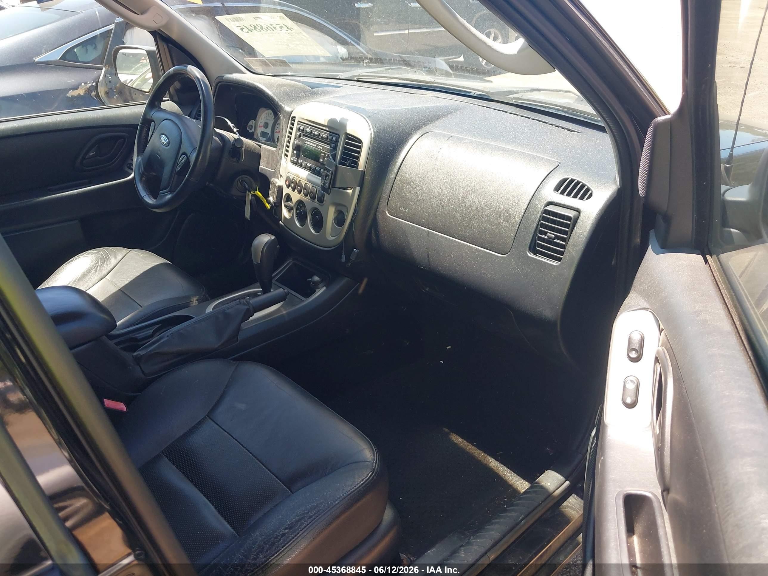 2007 Ford Escape Limited Black vin: 1FMCU94137KA25154