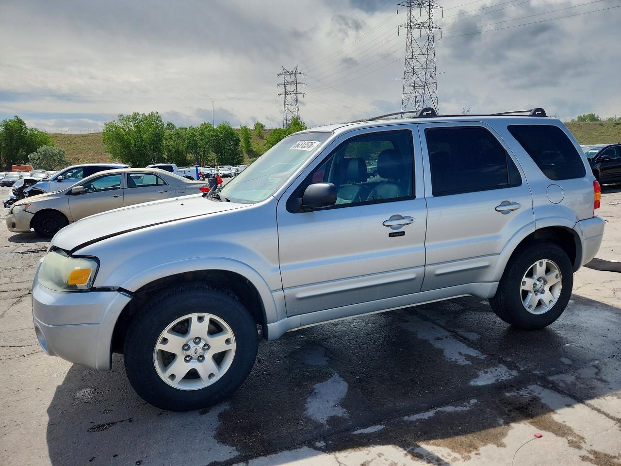 2007 Ford Escape Limited Silver vin: 1FMCU94137KB78181