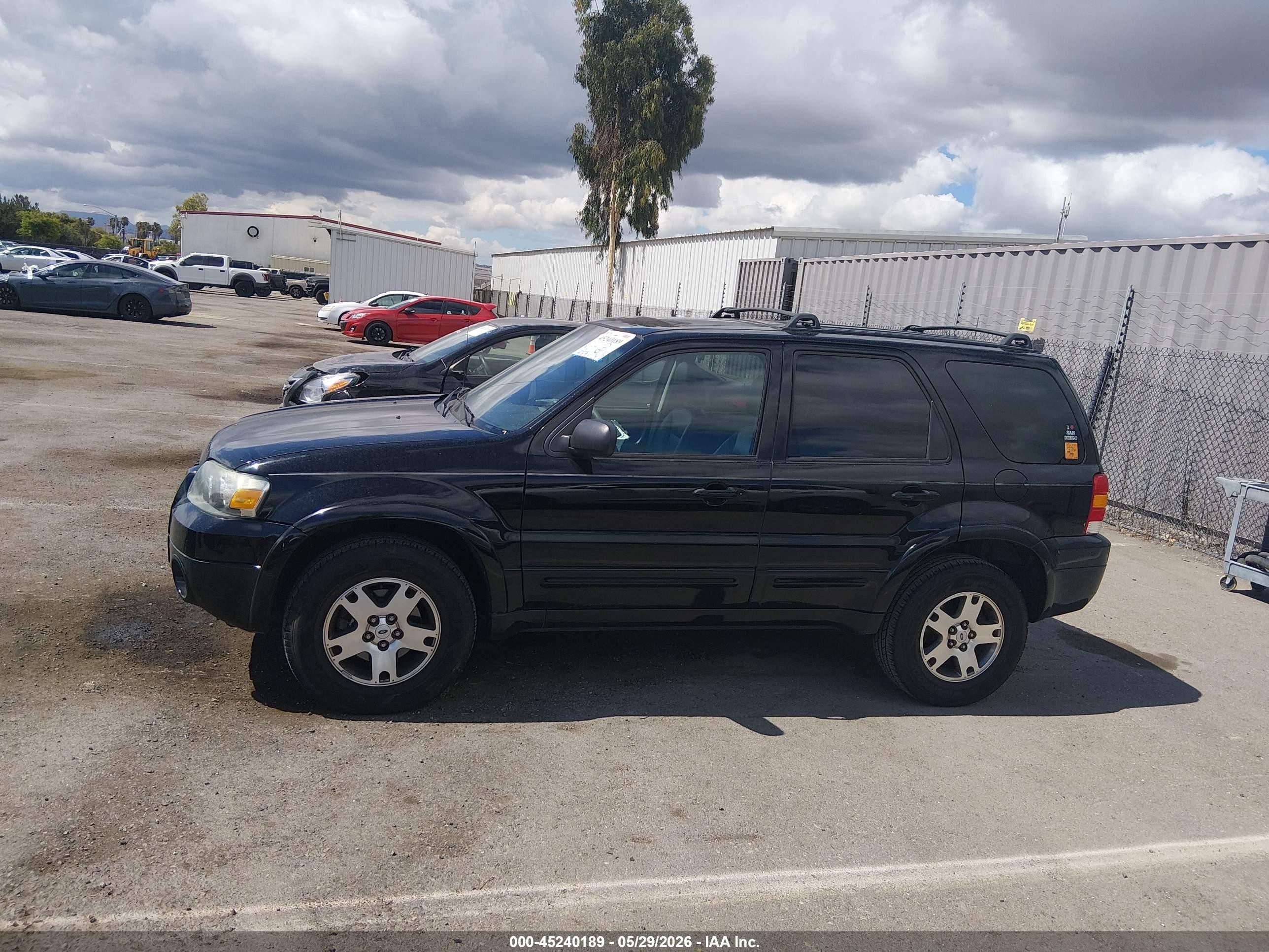 2005 Ford Escape Limited Black vin: 1FMCU94145KC29491