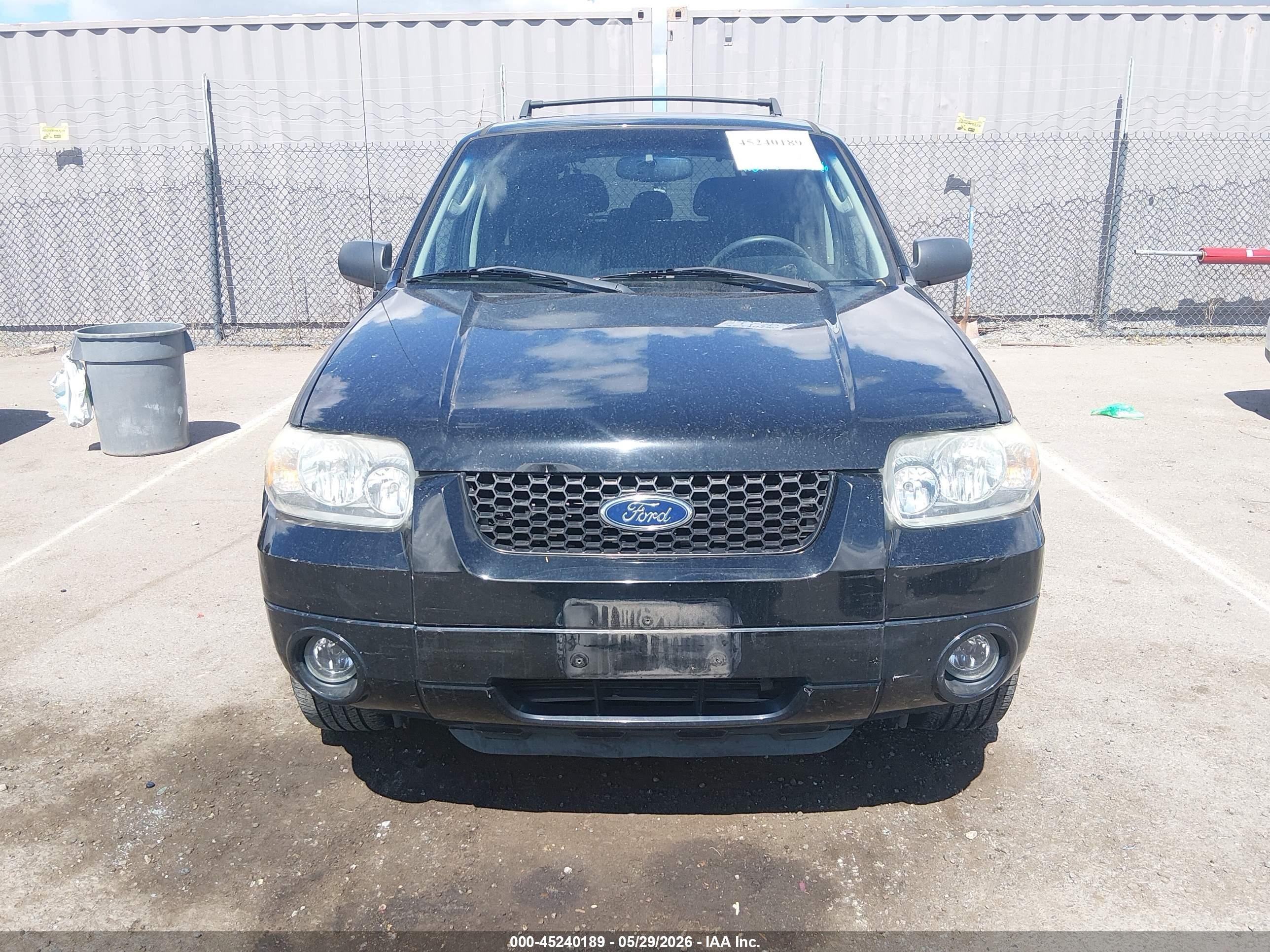 2005 Ford Escape Limited Black vin: 1FMCU94145KC29491