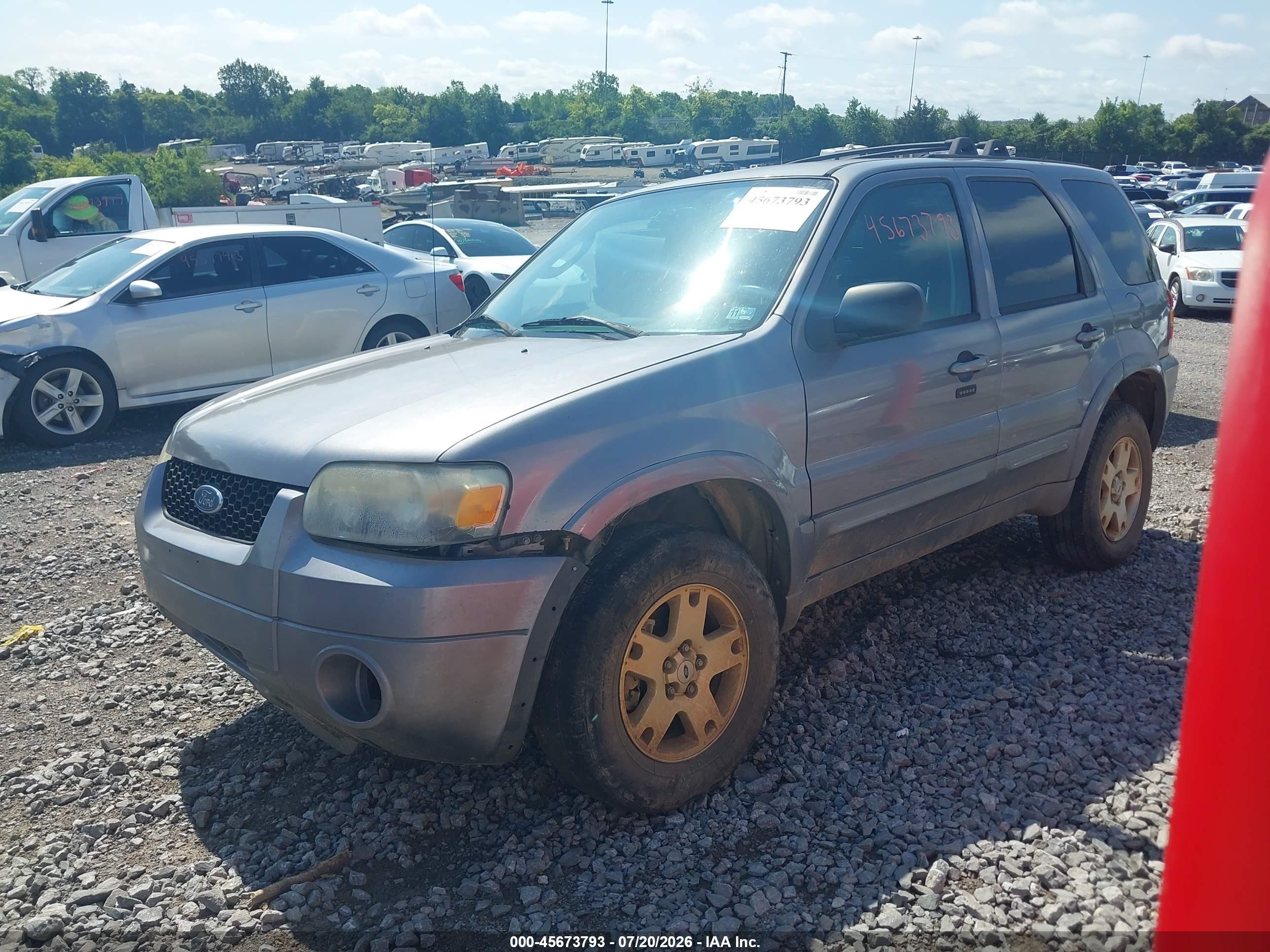 2007 Ford Escape Limited Silver vin: 1FMCU94147KC03556