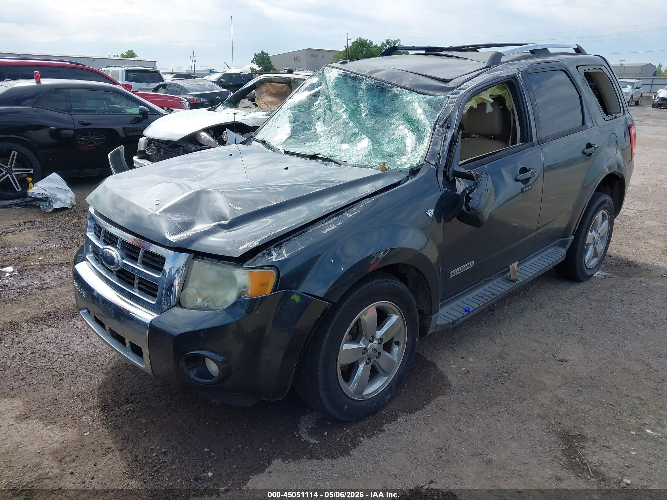 2008 Ford Escape Limited Gray vin: 1FMCU94148KA94551