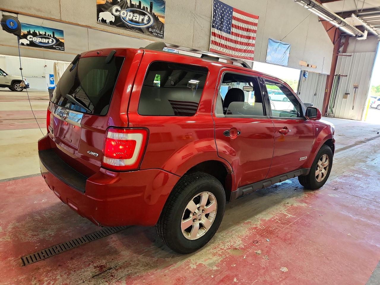 2008 Ford Escape Limited Red vin: 1FMCU94158KE28974