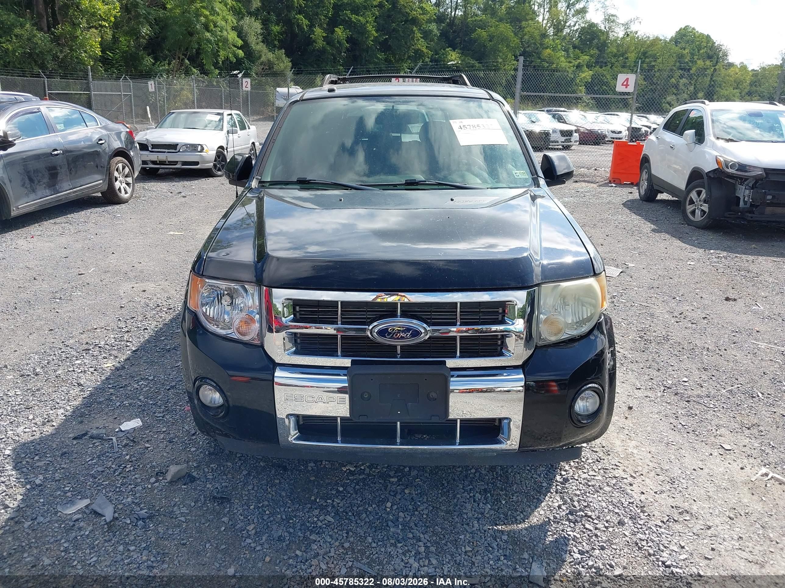 2008 Ford Escape Limited Black vin: 1FMCU94158KE61232