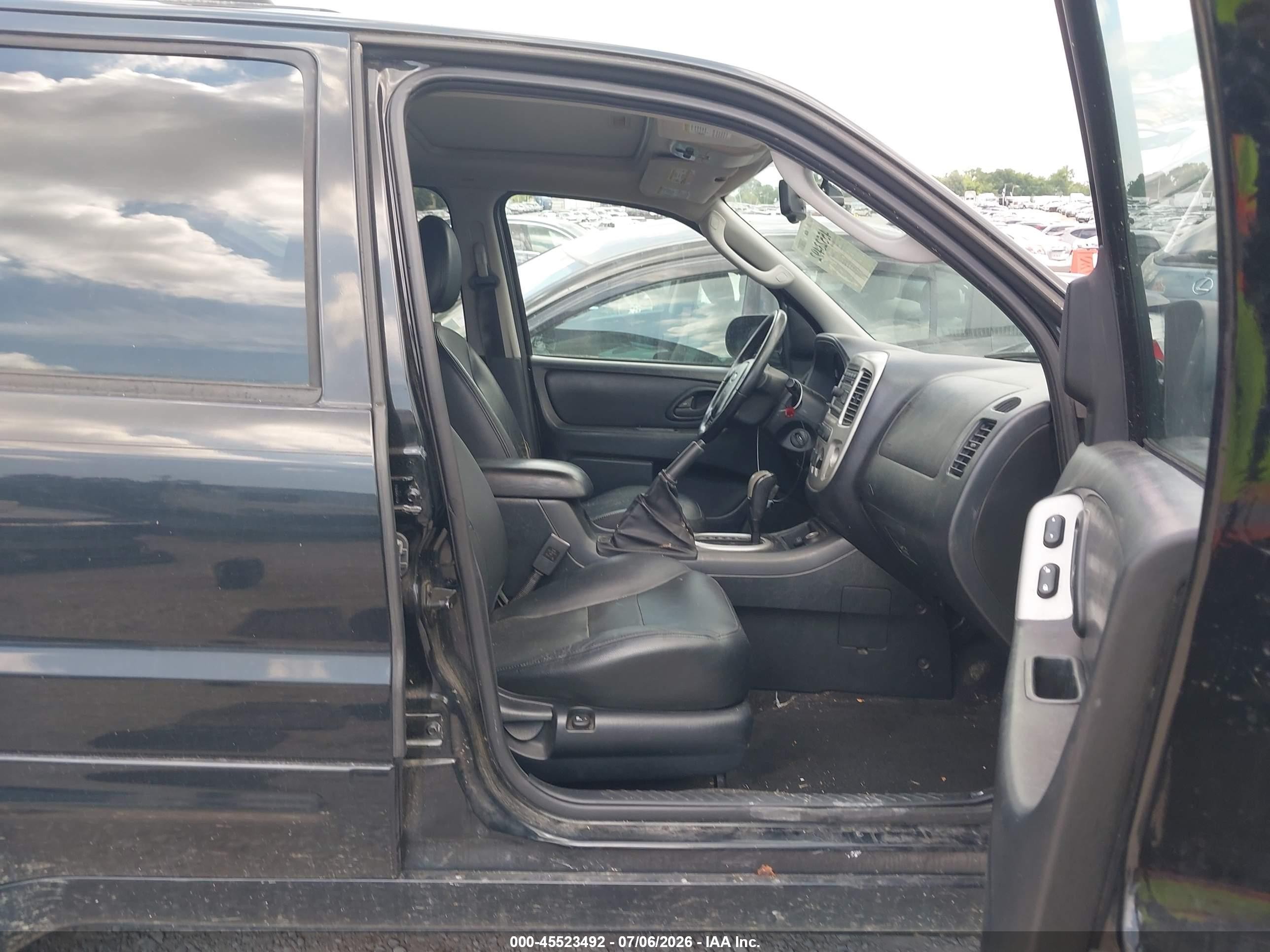 2007 Ford Escape Limited Black vin: 1FMCU94167KA42059