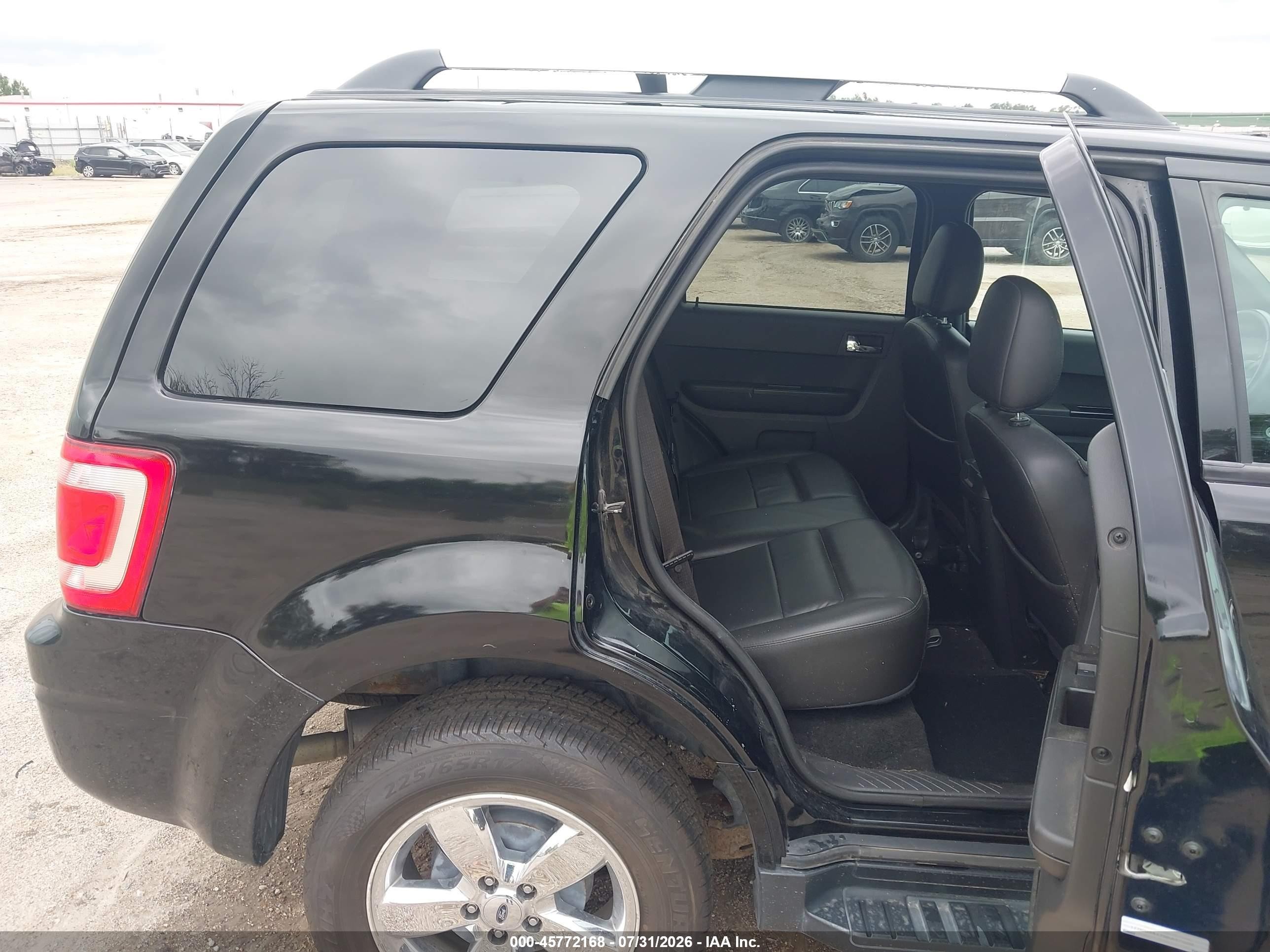 2008 Ford Escape Limited Black vin: 1FMCU94178KA97038